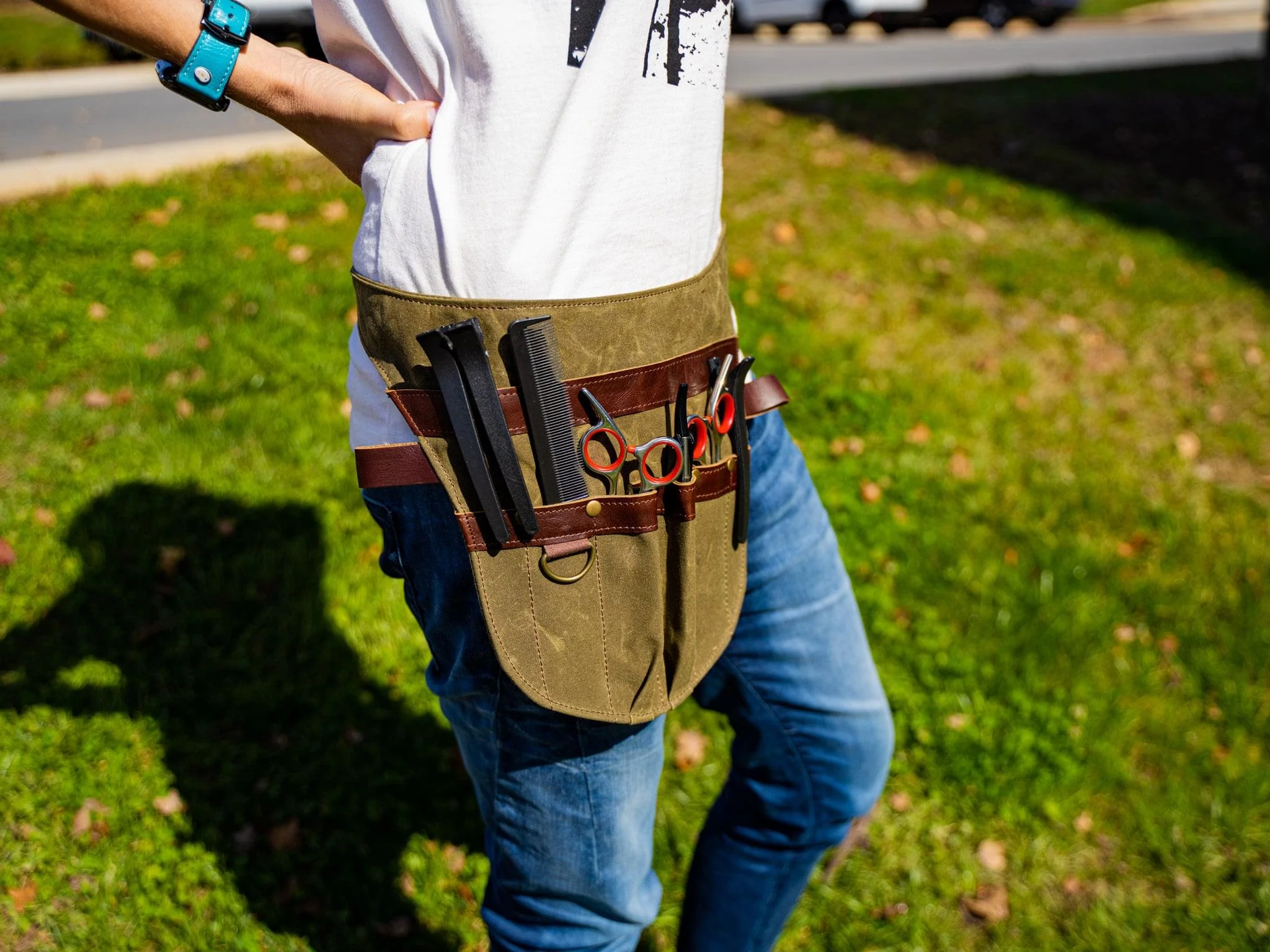 Barber Scissor Bag - Green