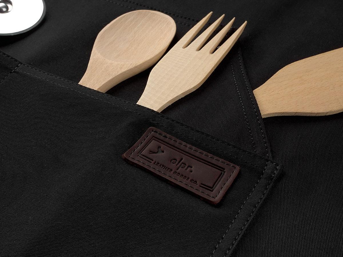 Bib Apron with Pockets - Black - Image 7