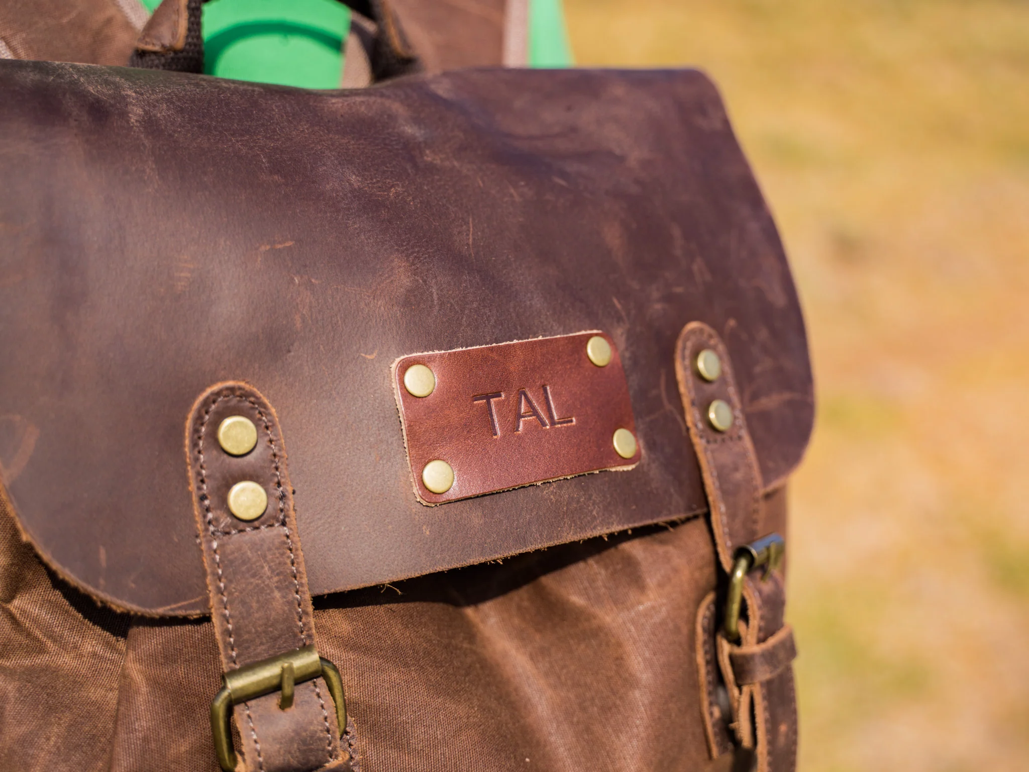 Canvas and Crazy Horse Leather Backpack Adventure for Man - Image 7