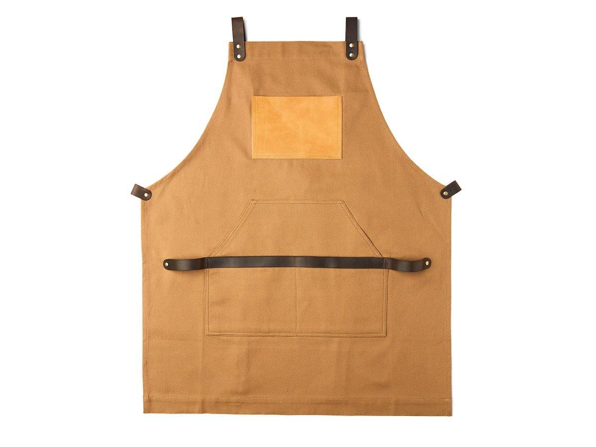 Canvas and Leather Apron - Camel - Image 11