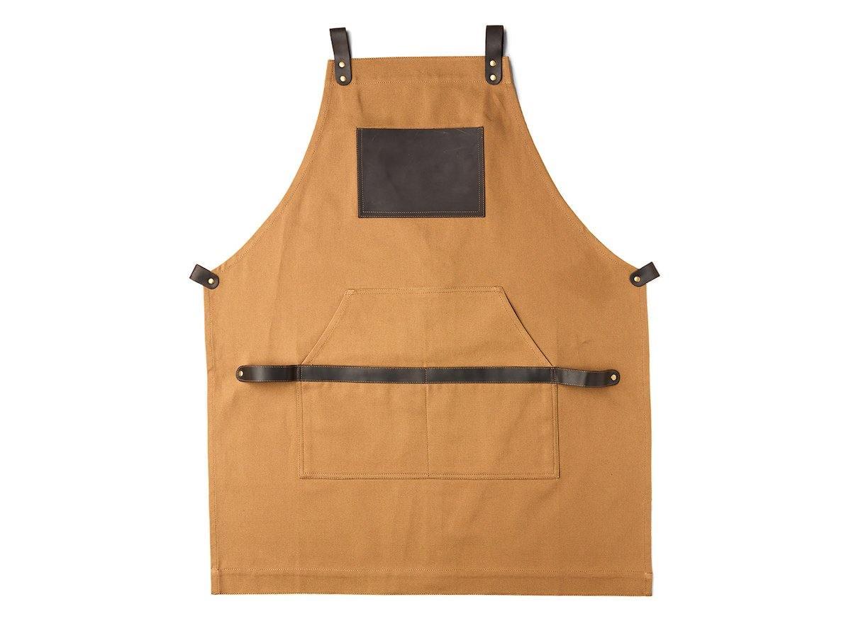 Canvas and Leather Apron - Camel - Image 2