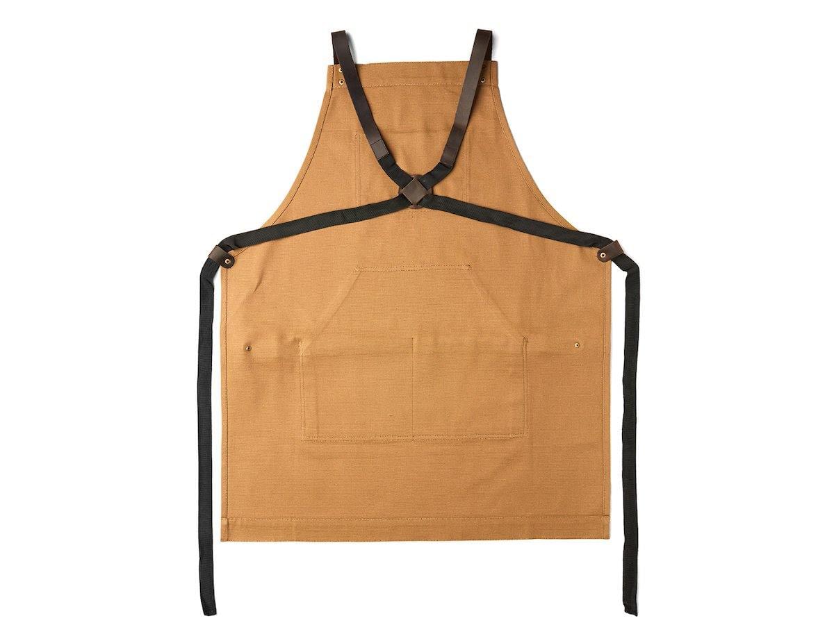 Canvas and Leather Apron - Camel - Image 3