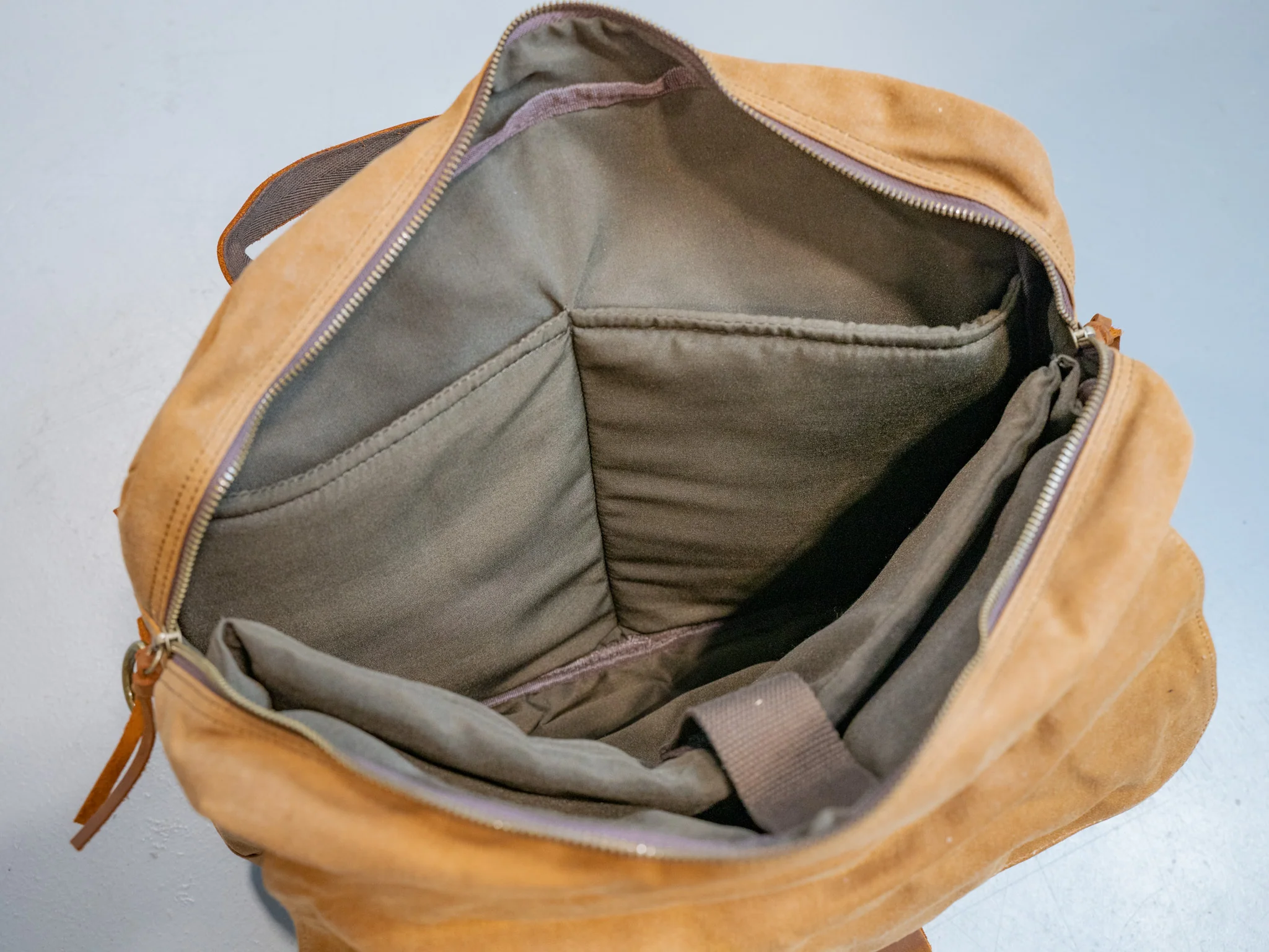 Canvas and Leather Briefcase Marty - Charcoal - Image 4