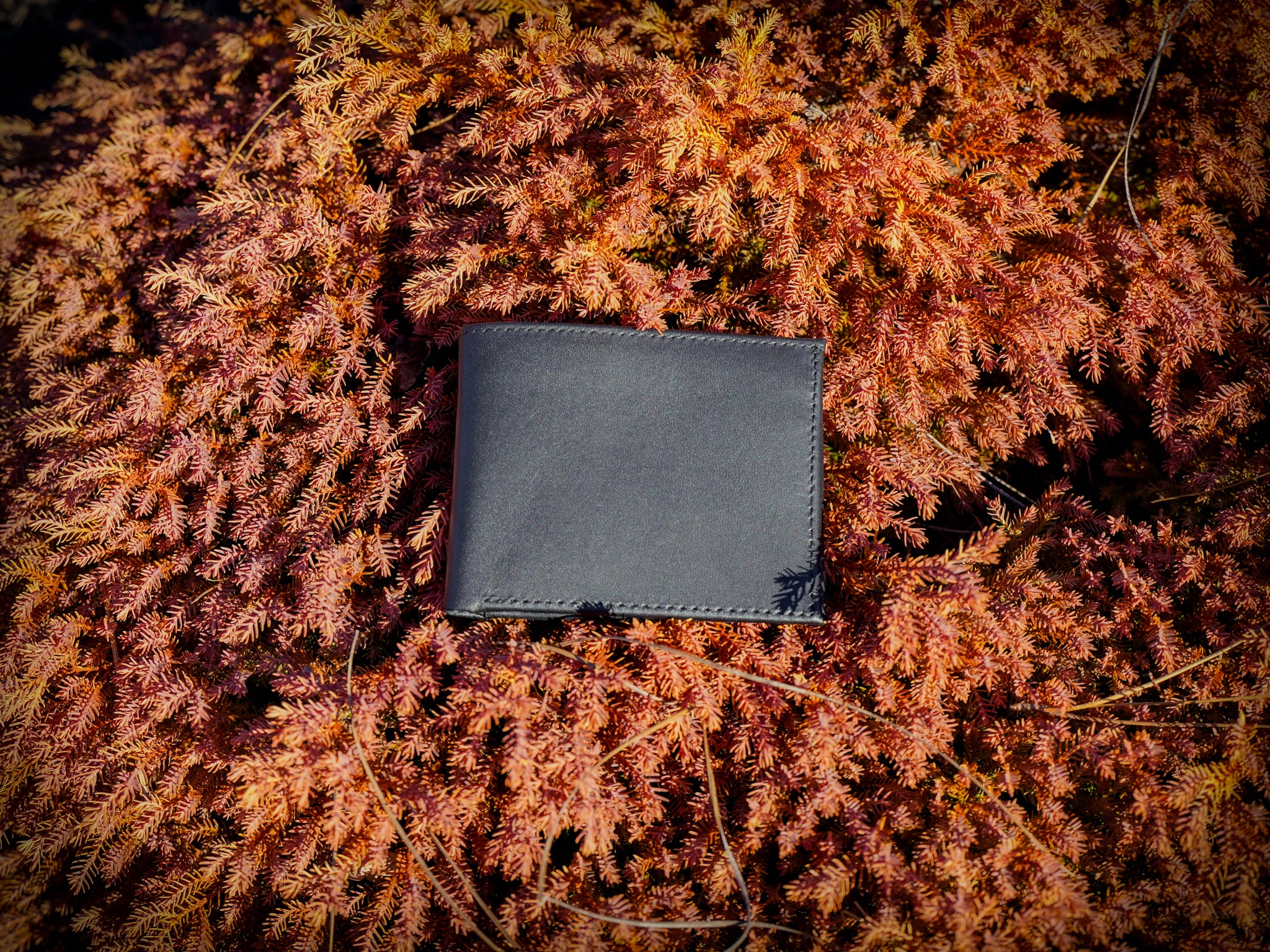 Classic Leather Bifold Wallet - Black - Image 4