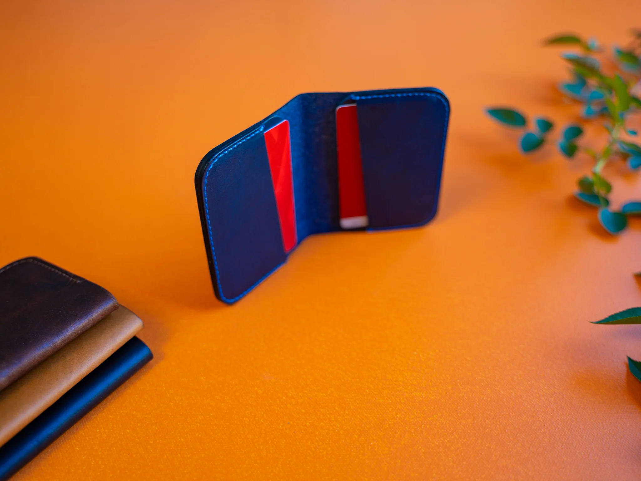Milwaukee Leather Bifold Minimal 2.0 Wallet - Navy - Image 3