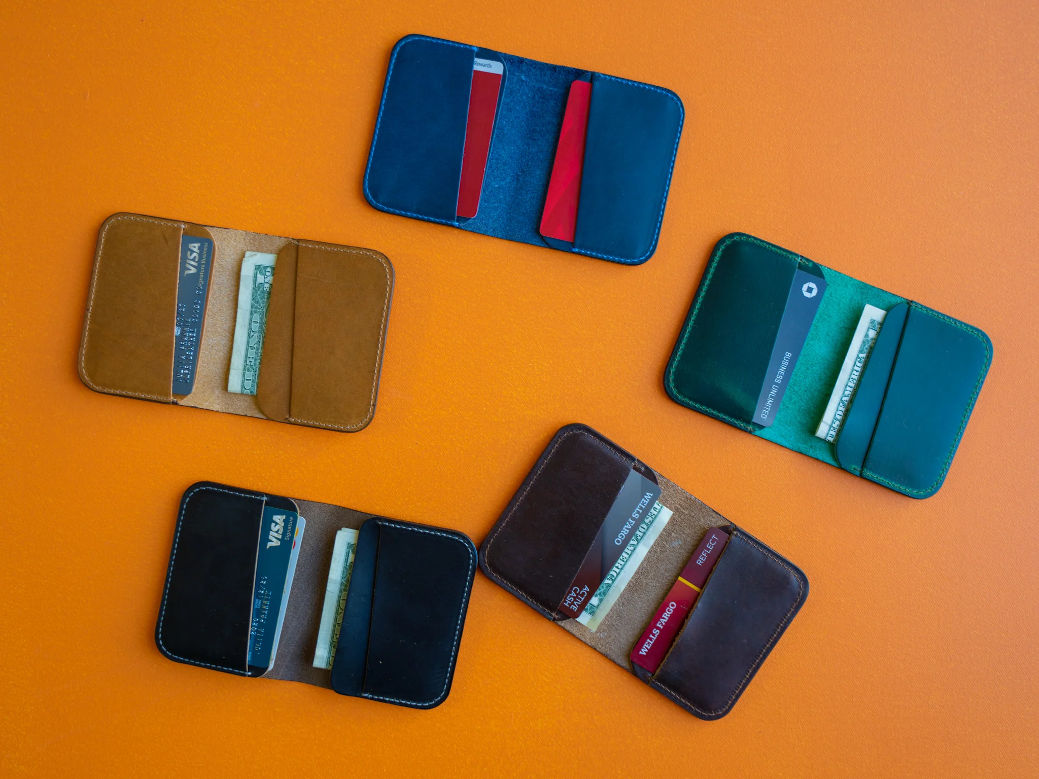 Milwaukee Leather Bifold Minimal 2.0 Wallet - Navy - Image 4