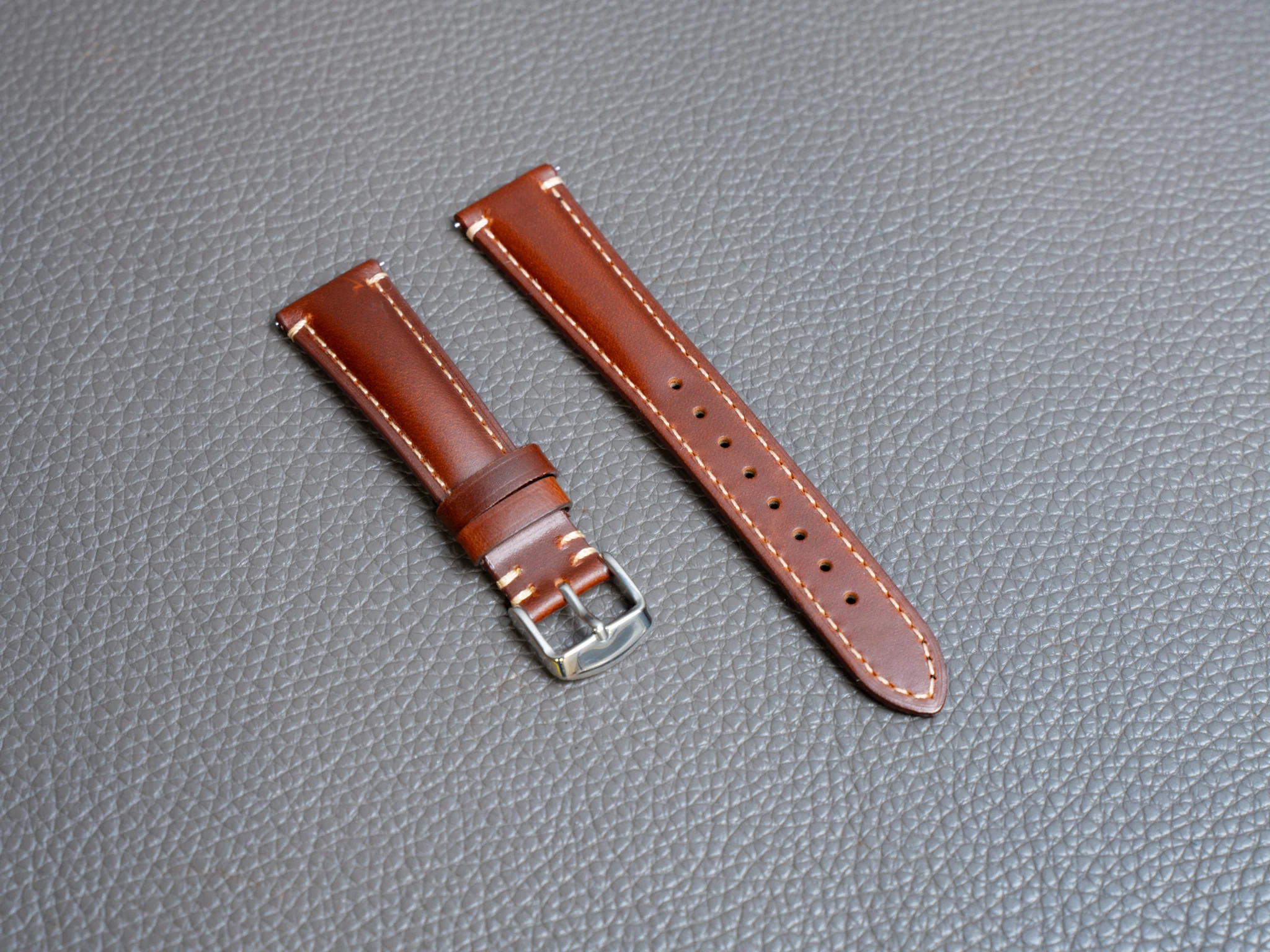 Cordoba Leather Watch Band - Chestnut - Image 3