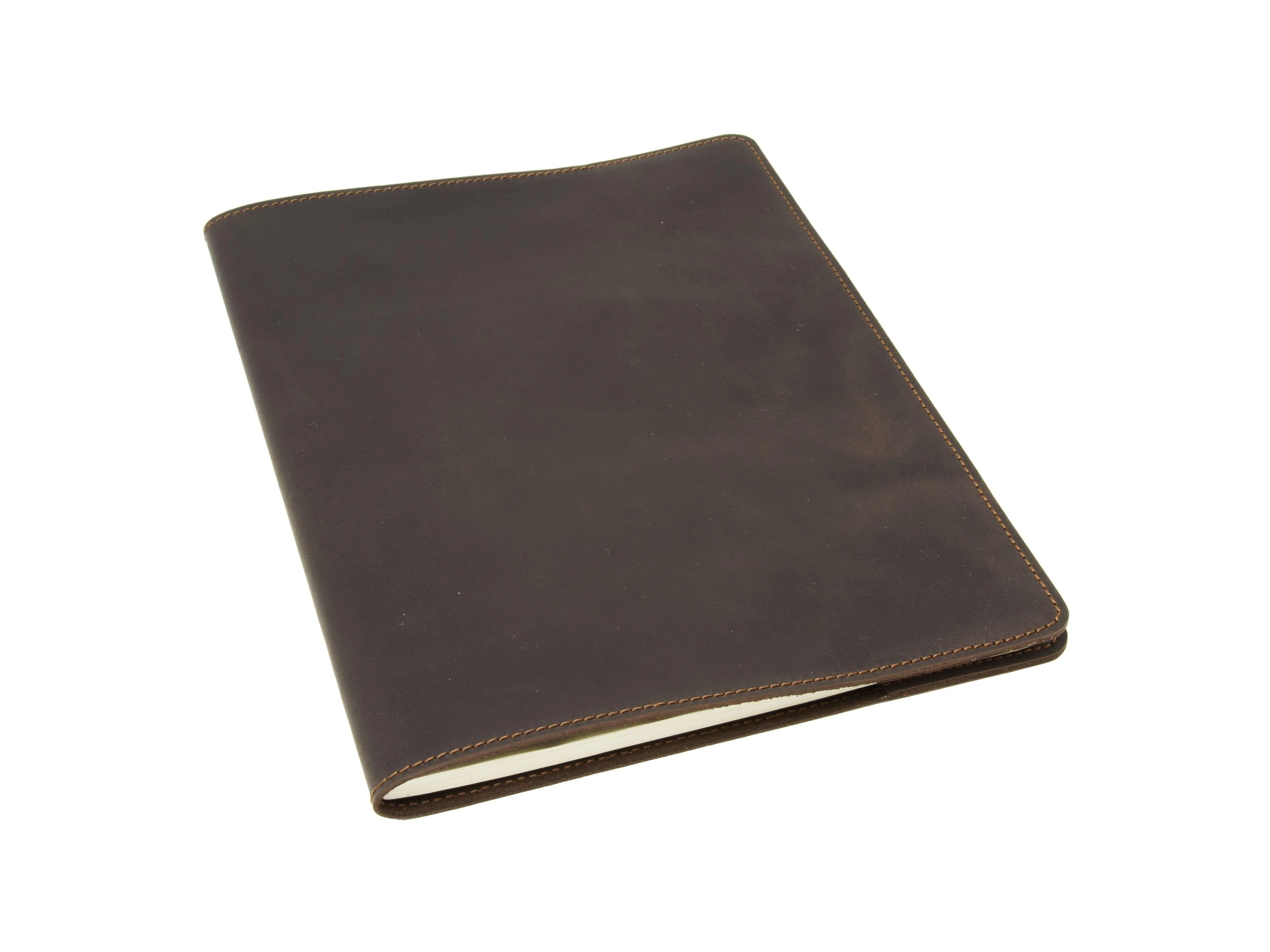 Crazy Horse Extra Large Leather Notebook - Brown