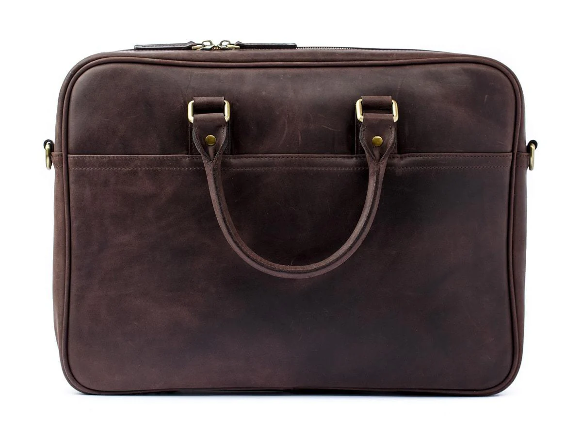 Crazy Horse Leather Laptop Bag Weekday - Brown - Image 3