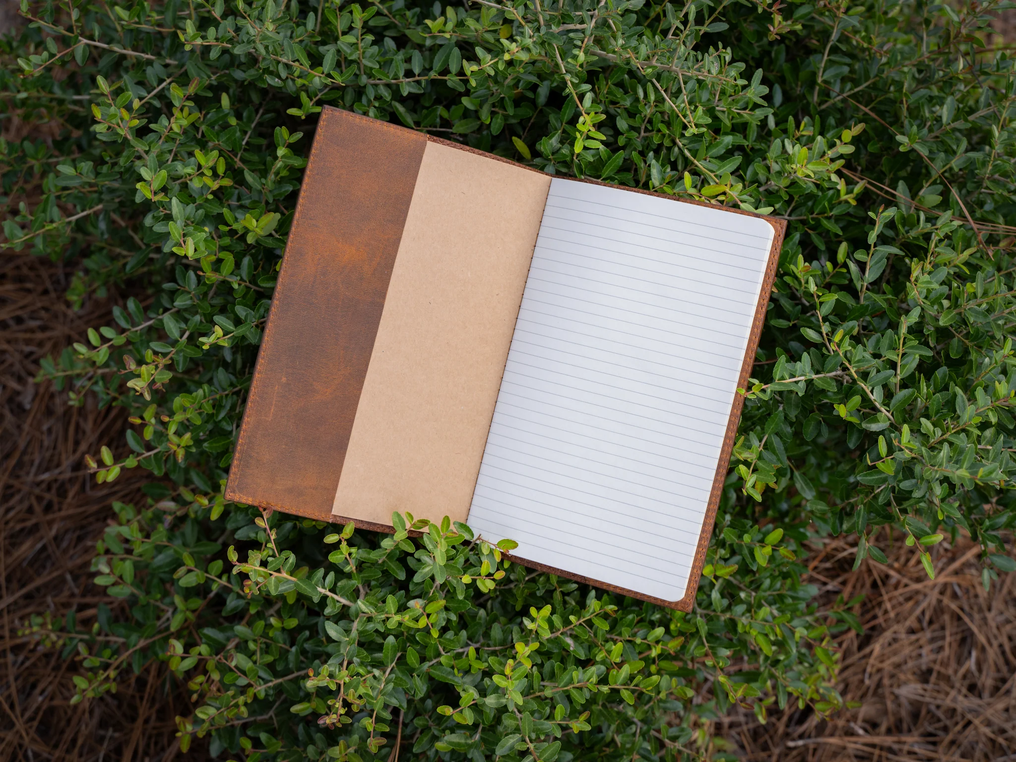 Crazy Horse Leather Moleskine Cahier Journal - Brown - Image 2