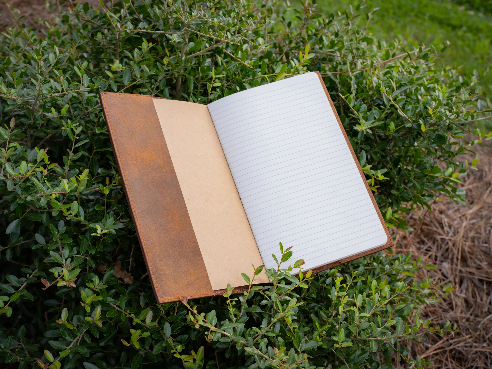 Crazy Horse Leather Moleskine Cahier Journal - Brown - Image 3
