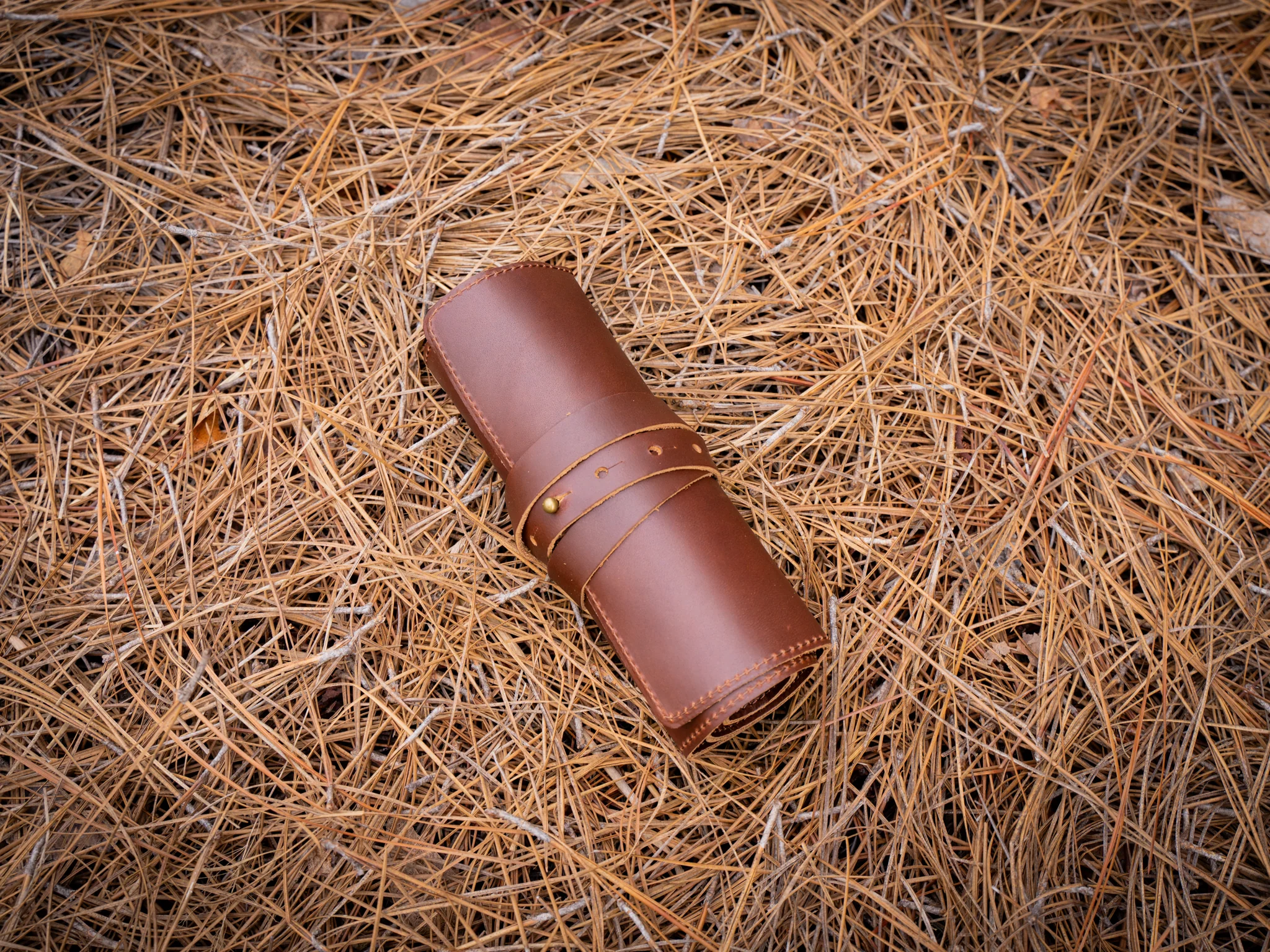 Milwaukee Leather Watch Roll - Chestnut - Image 10