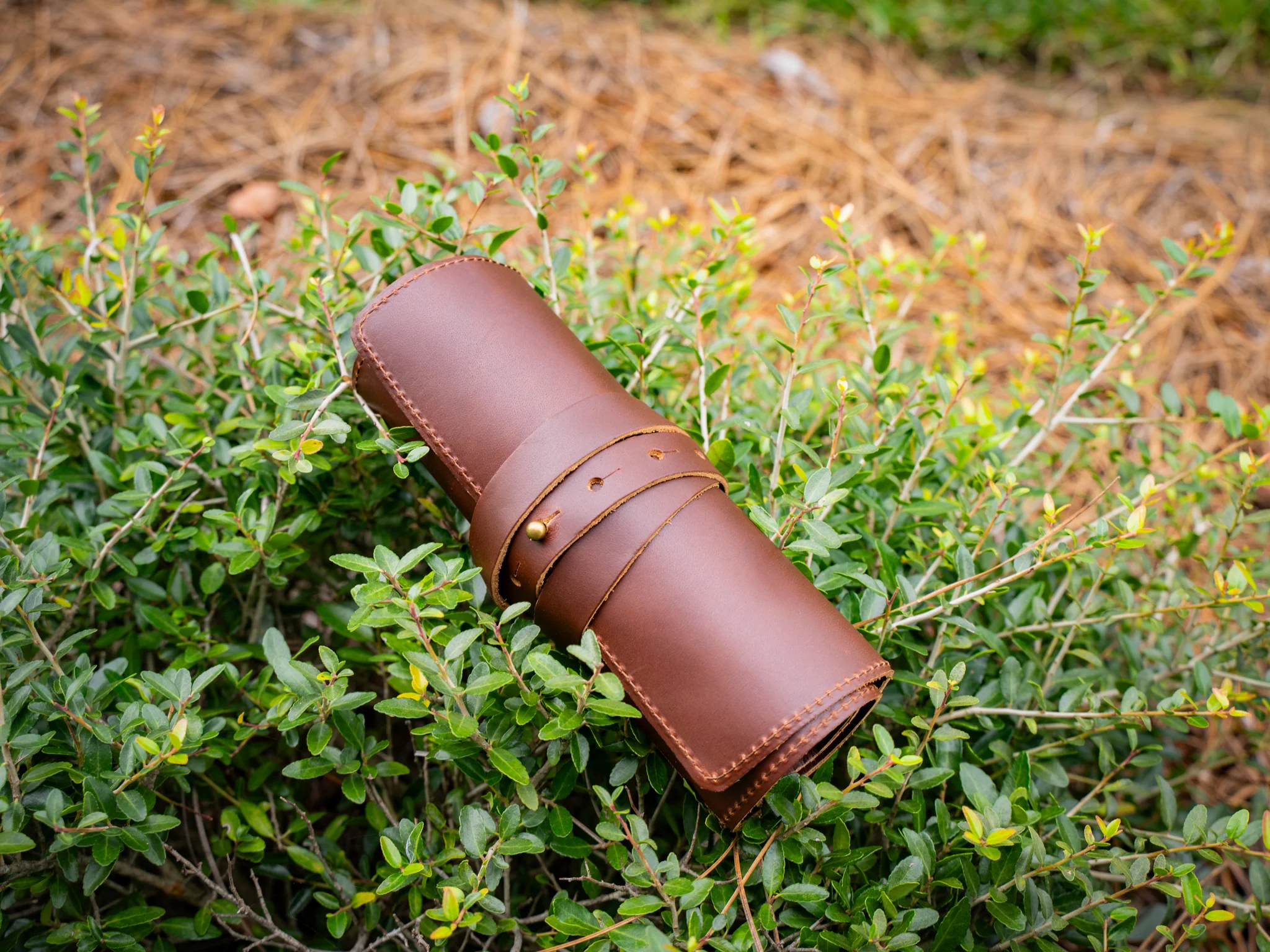 Milwaukee Leather Watch Roll - Chestnut - Image 3