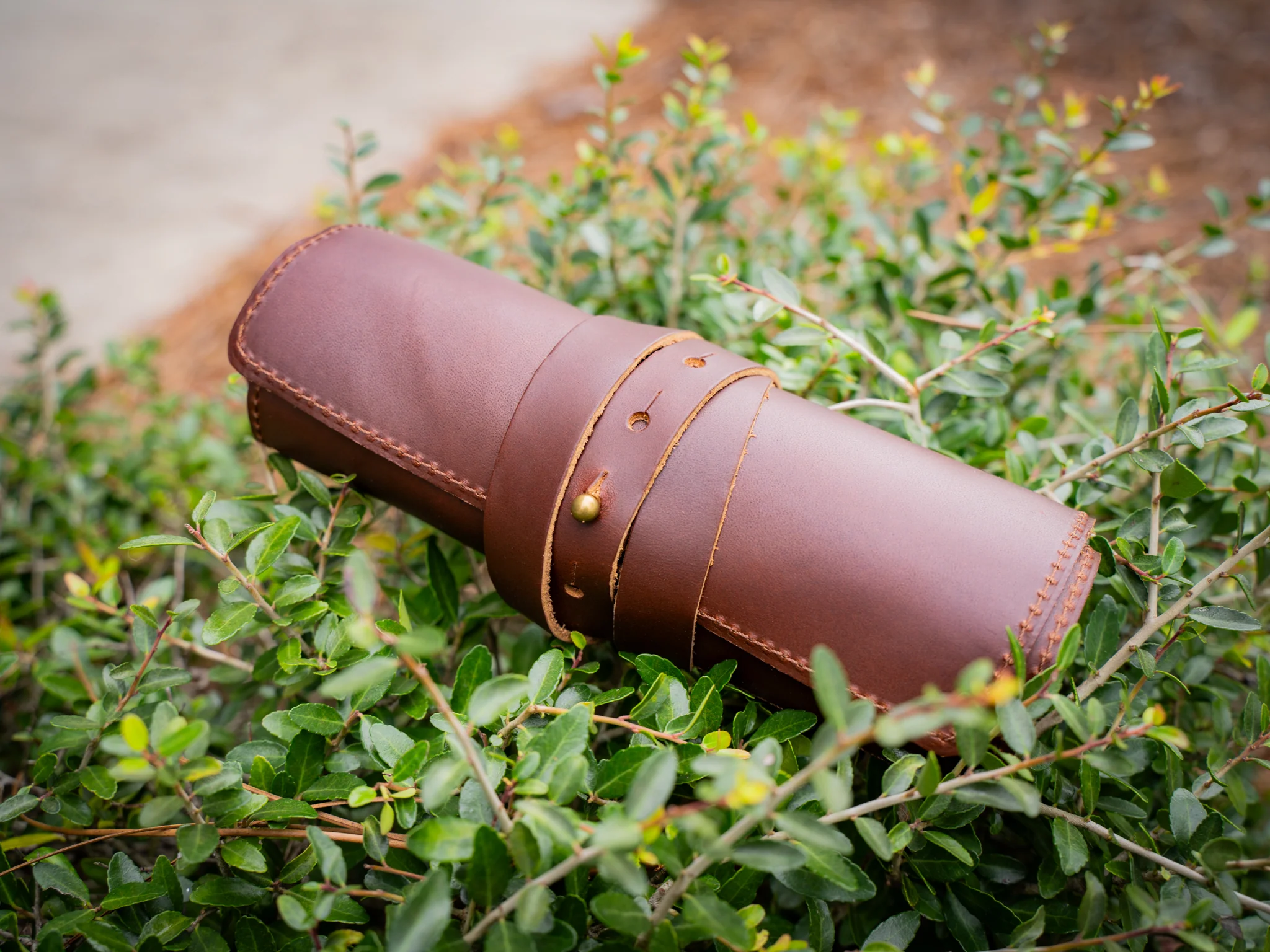 Milwaukee Leather Watch Roll - Chestnut - Image 5