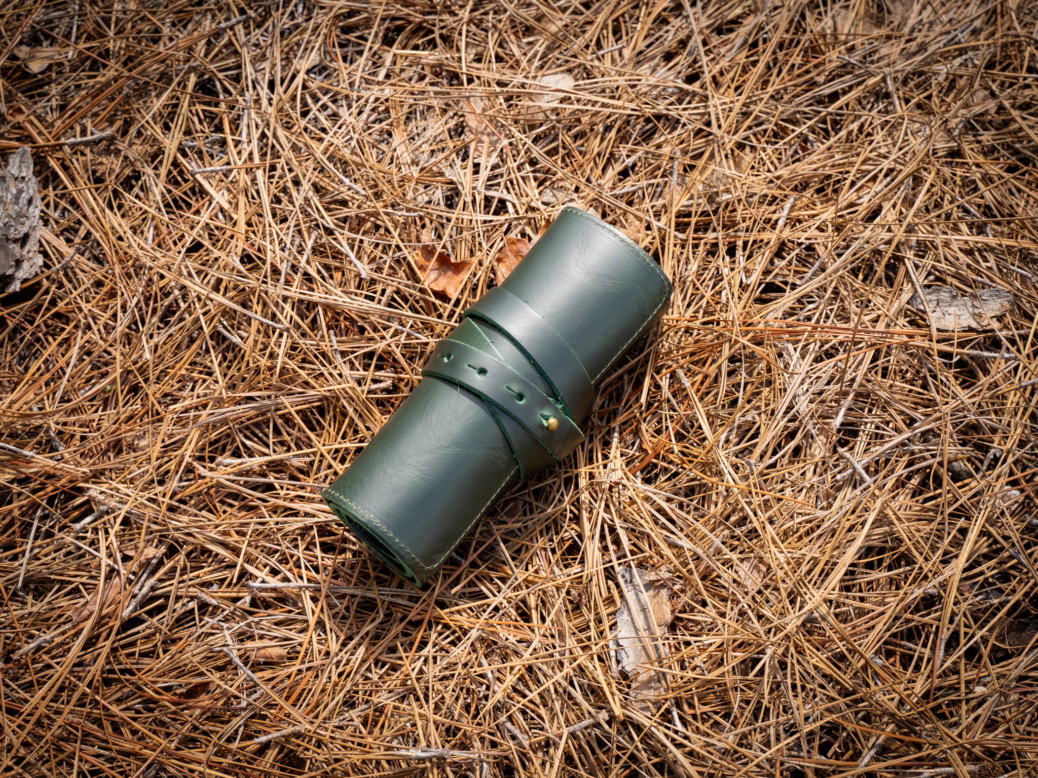 Milwaukee Leather Watch Roll - Green Moss - Image 3