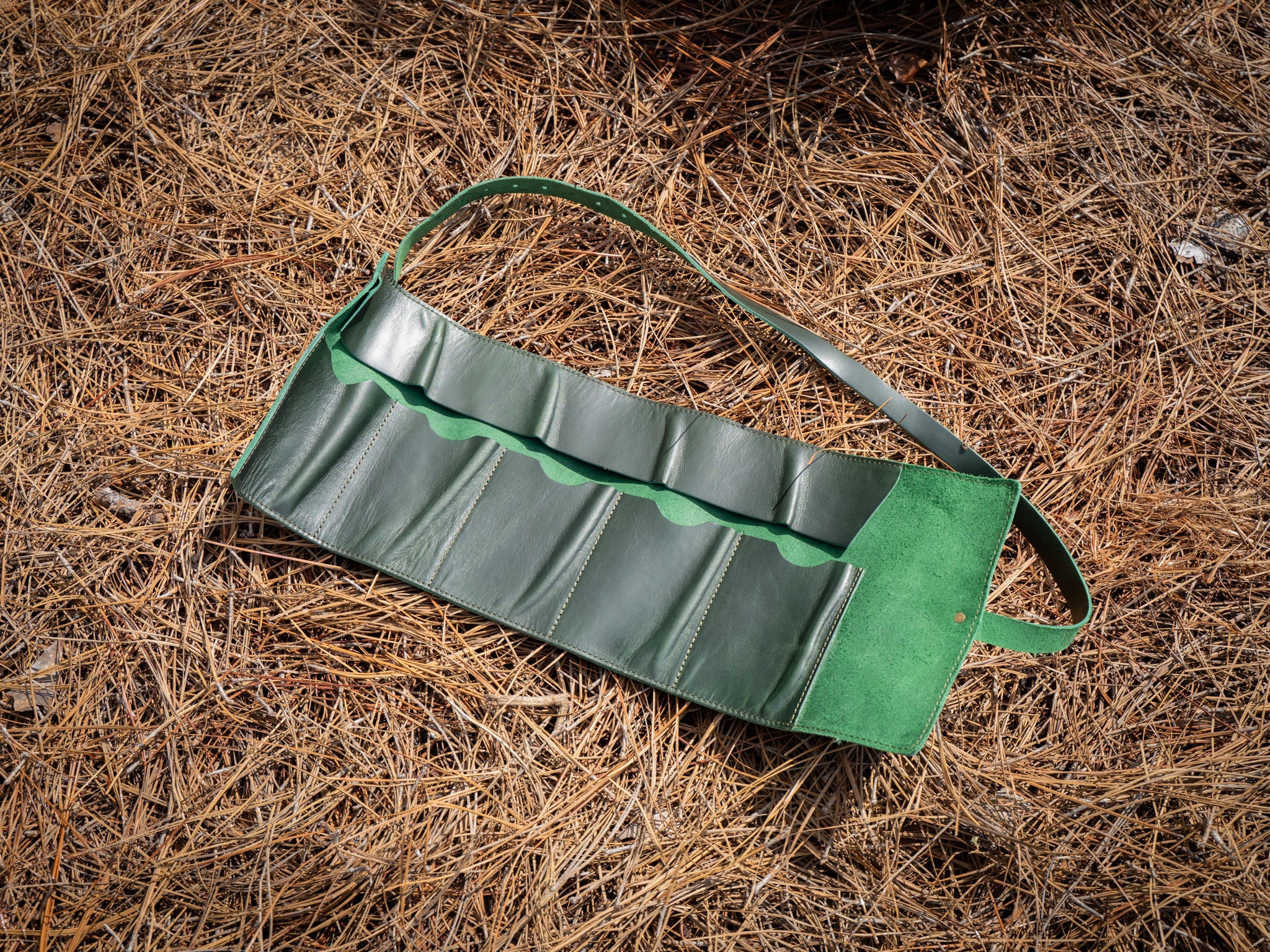 Milwaukee Leather Watch Roll - Green Moss - Image 5