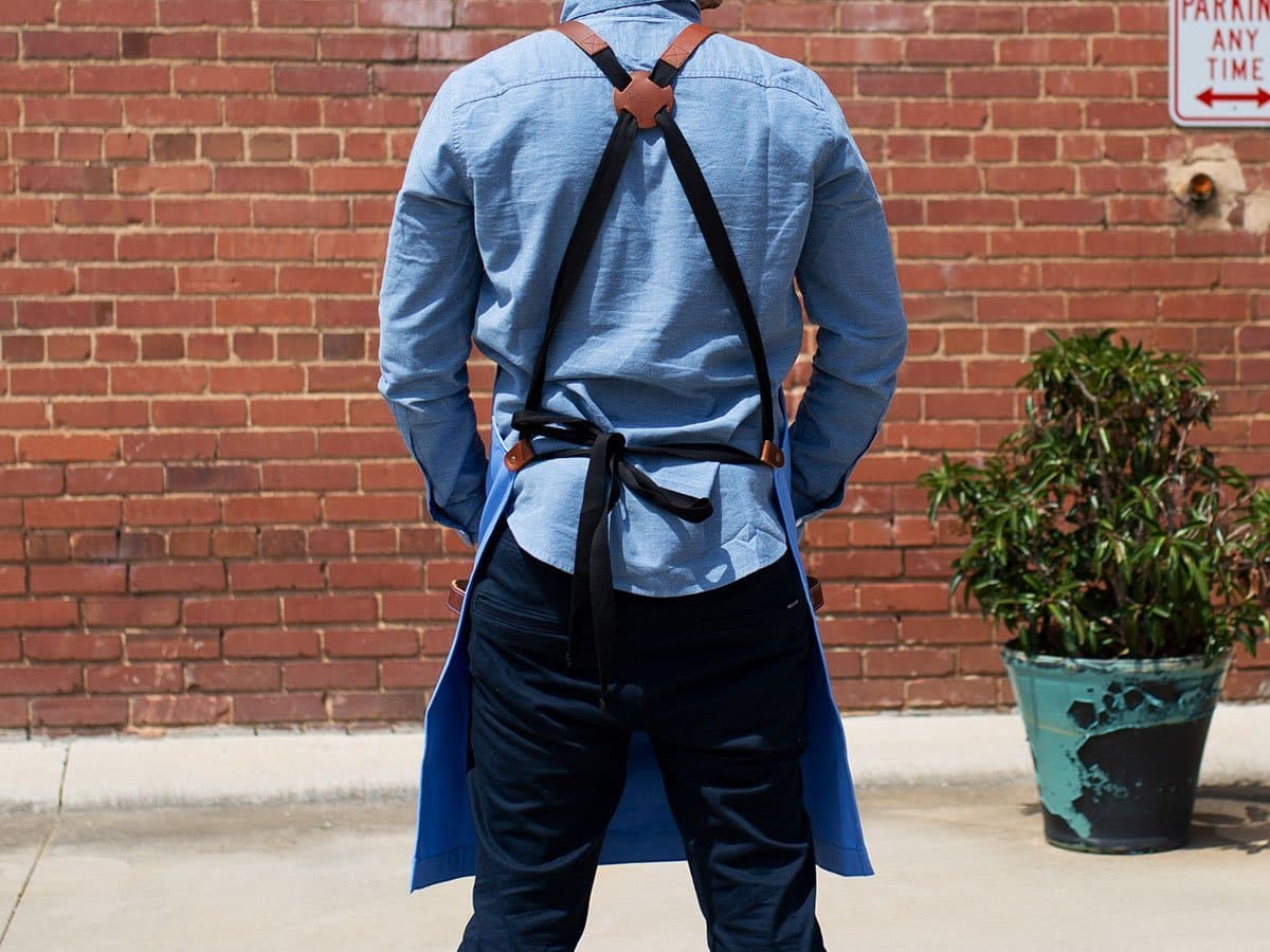 Custom Made Apron - Sky Blue - Image 3