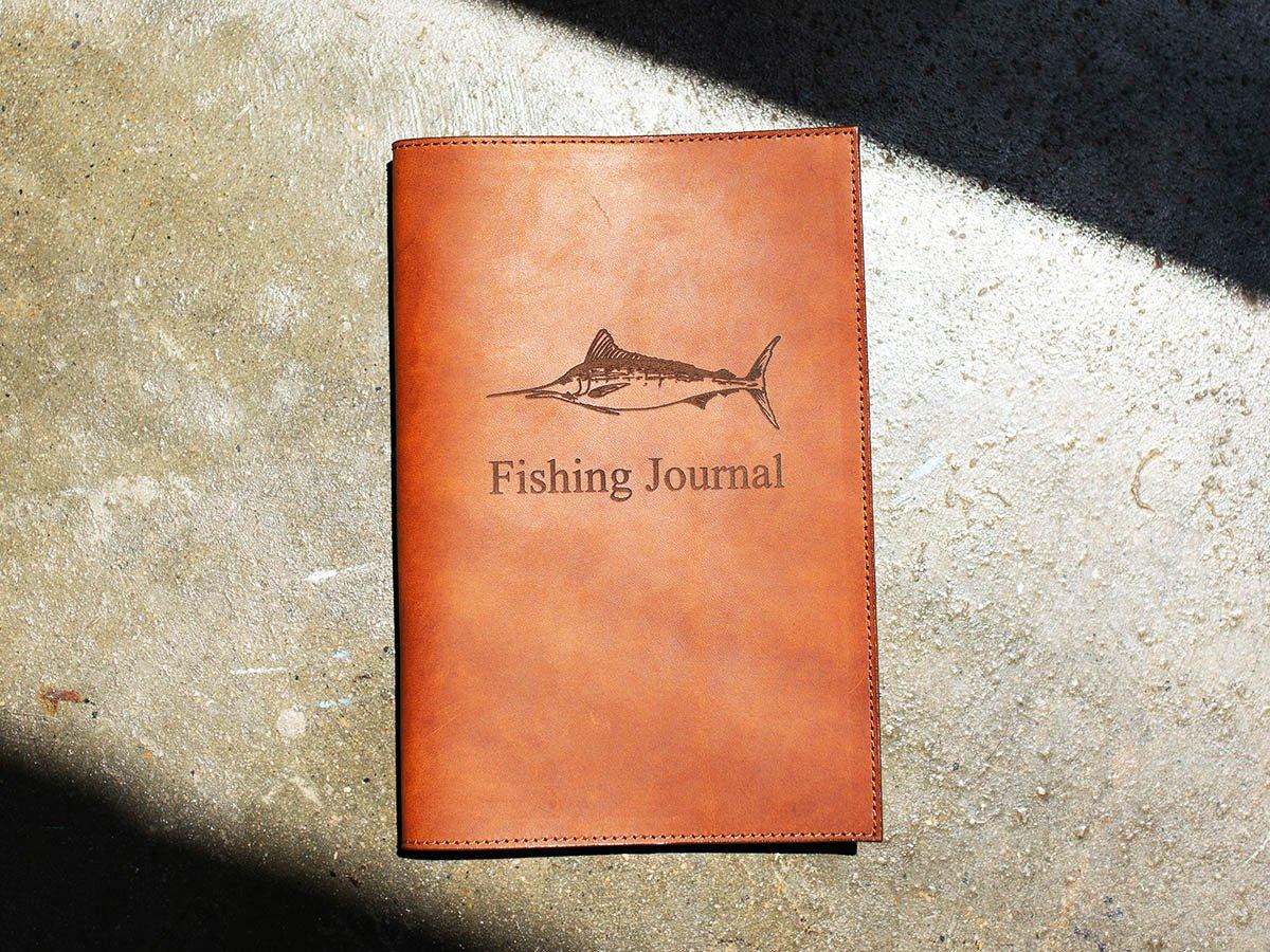 Fishing Journal With Milwaukee Leather Cover - Tan - Image 2