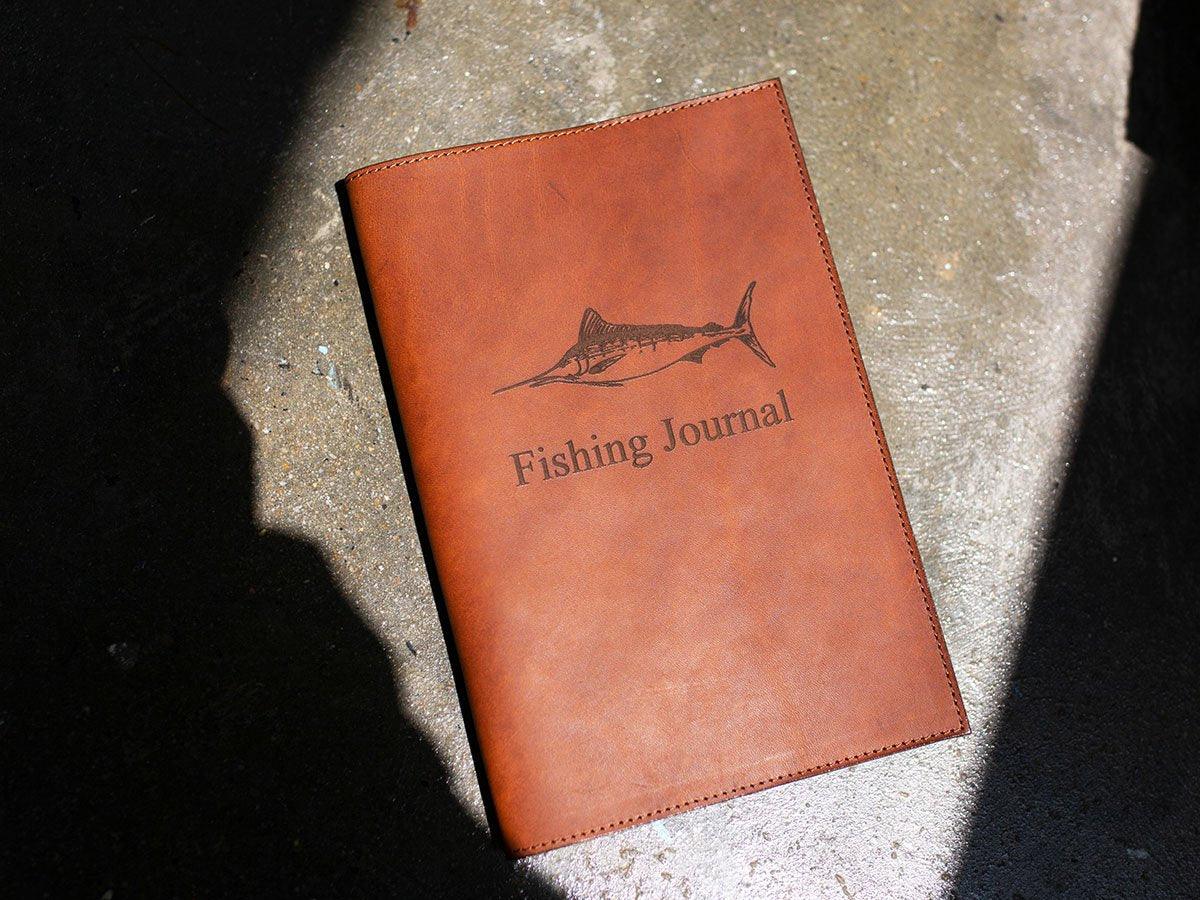Fishing Journal With Milwaukee Leather Cover - Tan - Image 3