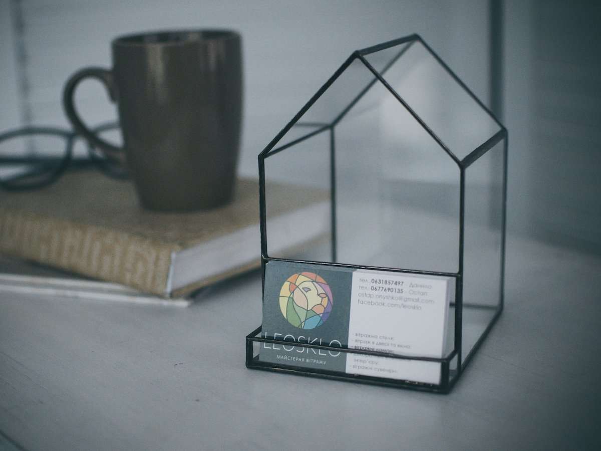 Glass Business Card Holder - Image 3