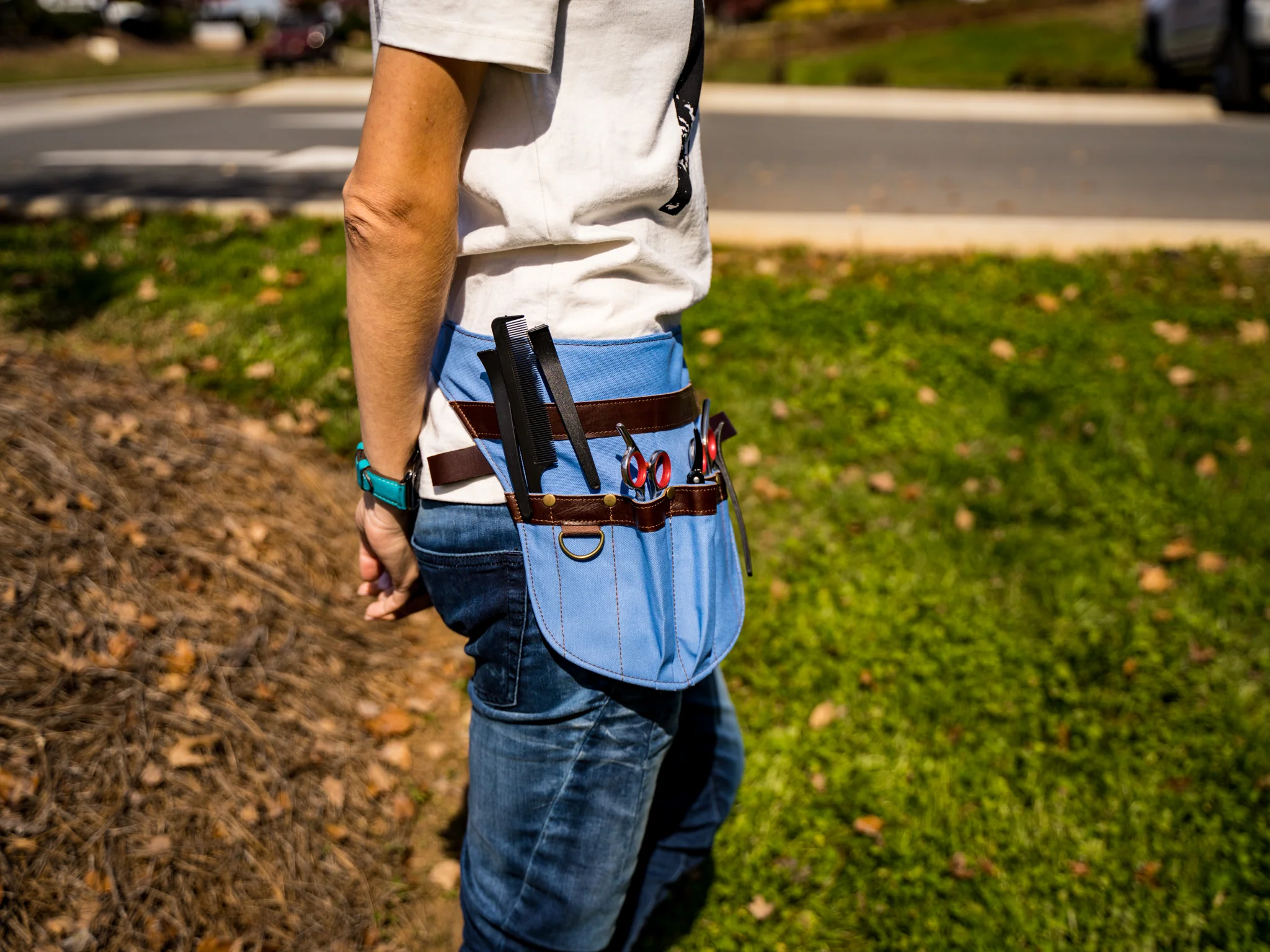 Hair Stylist Scissor Bag - Sky Blue - Image 3