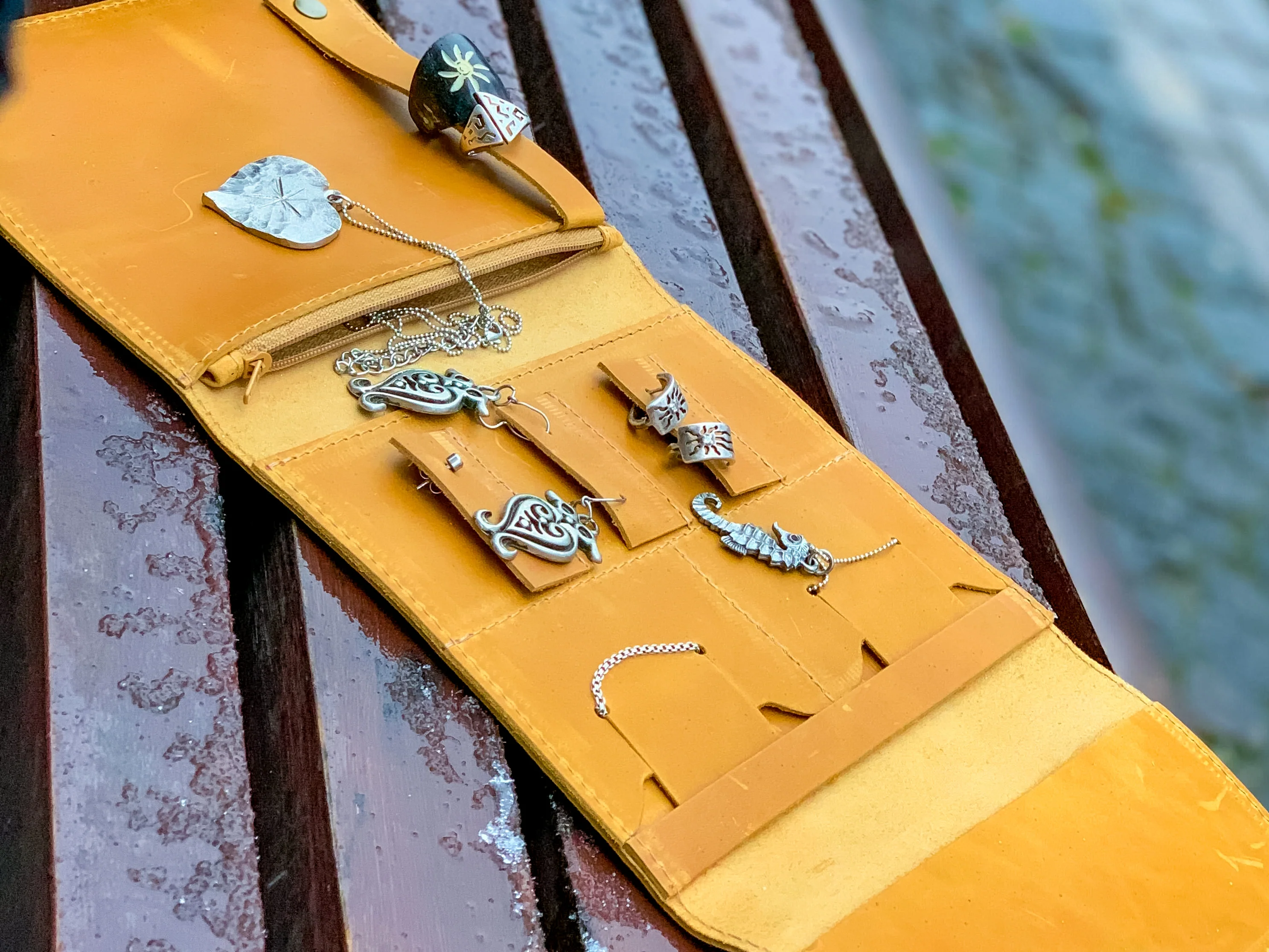 Handmade Leather Jewelry Case - Image 2