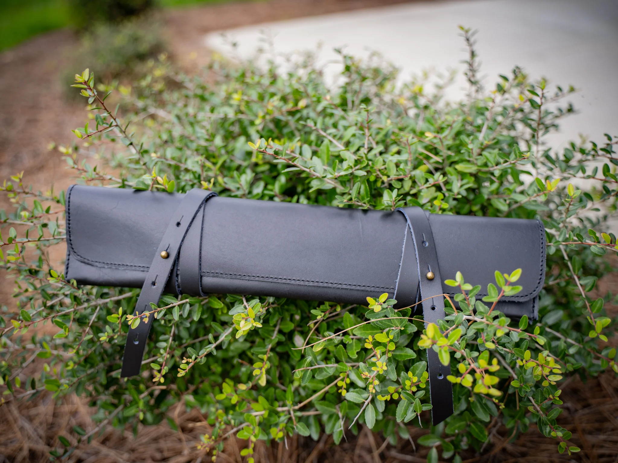 Handmade Leather Knife Case - Black - Image 6