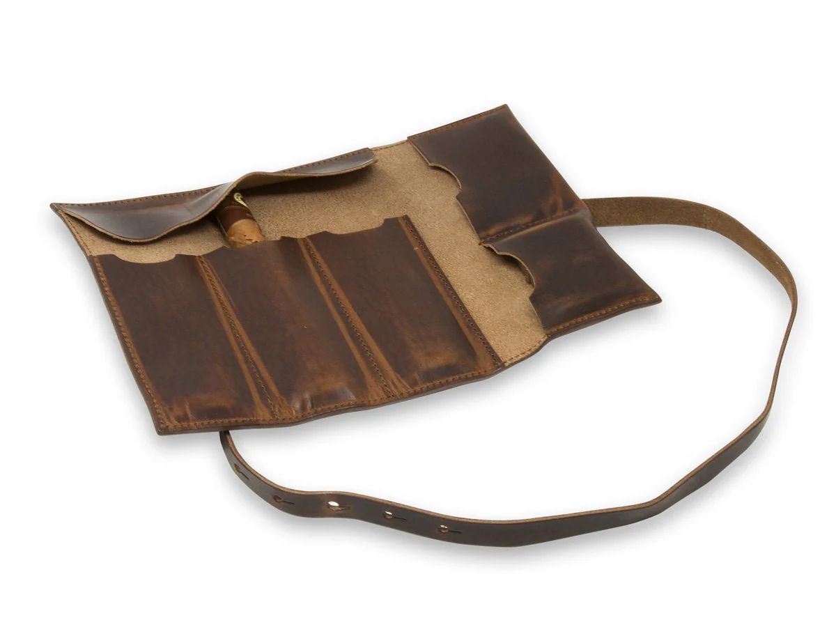 Milwaukee Leather Cigar Wallet - Chestnut - Image 3