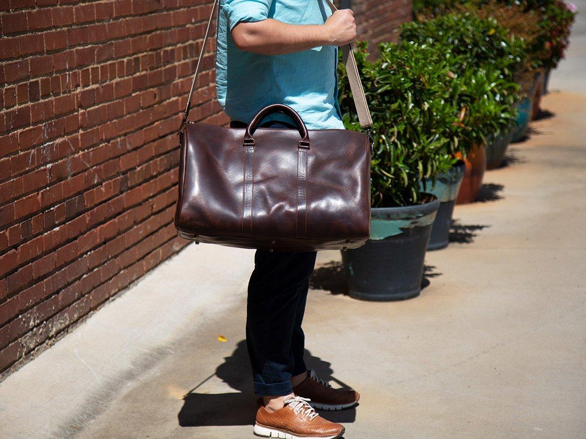 Horween Leather Duffle Bag - Chestnut - Image 4