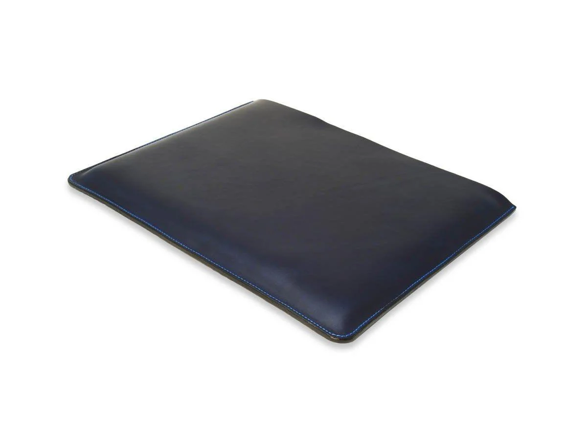 Horween Leather Macbook Sleeve - Blue - Image 3