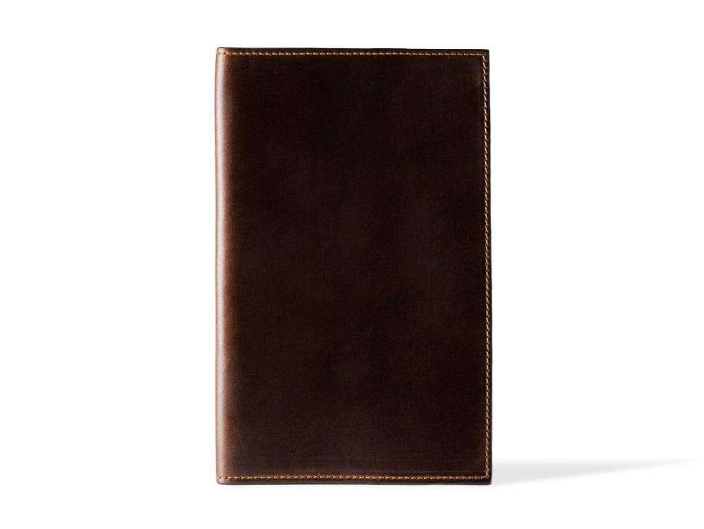 Horween Leather Moleskine Cahier Notebook Cover - Brown - Image 3