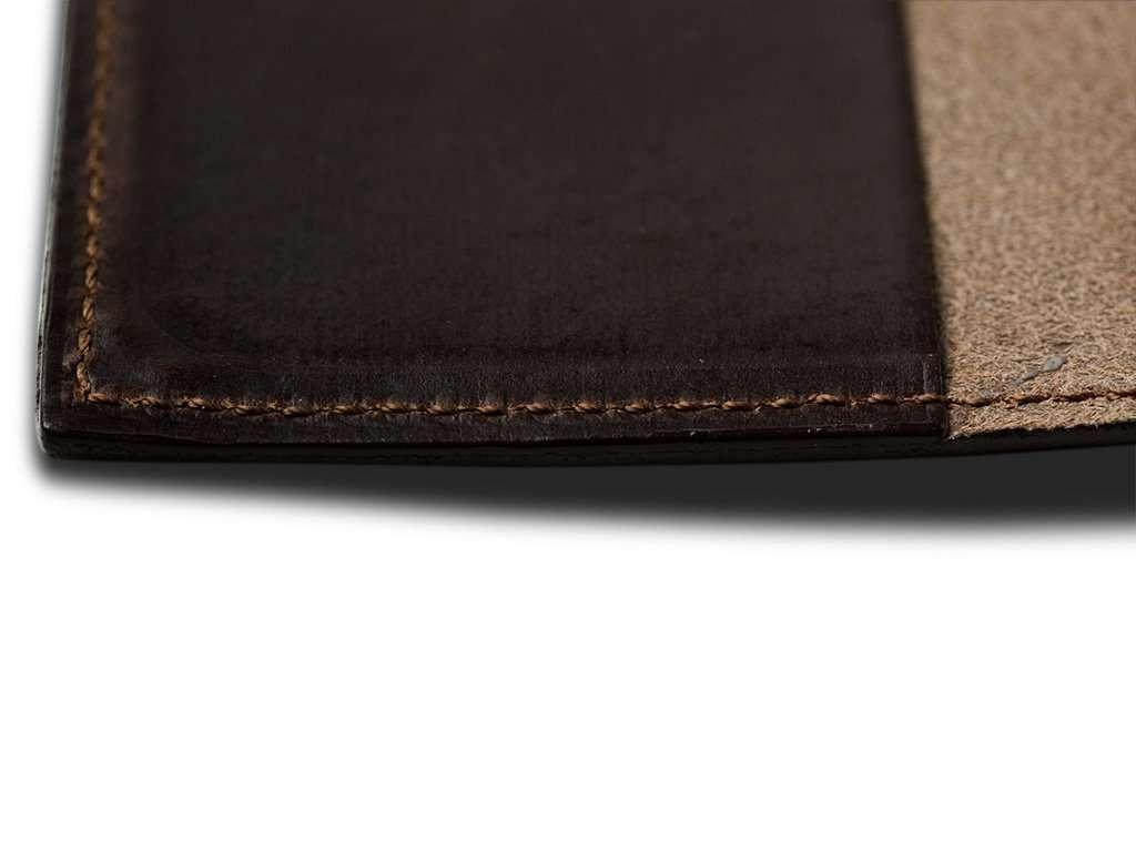 Horween Leather Moleskine Cahier Notebook Cover - Brown - Image 4