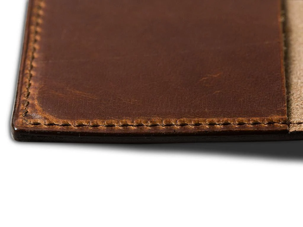 Horween Leather Moleskine Cahier Notebook Cover - Chestnut - Image 4