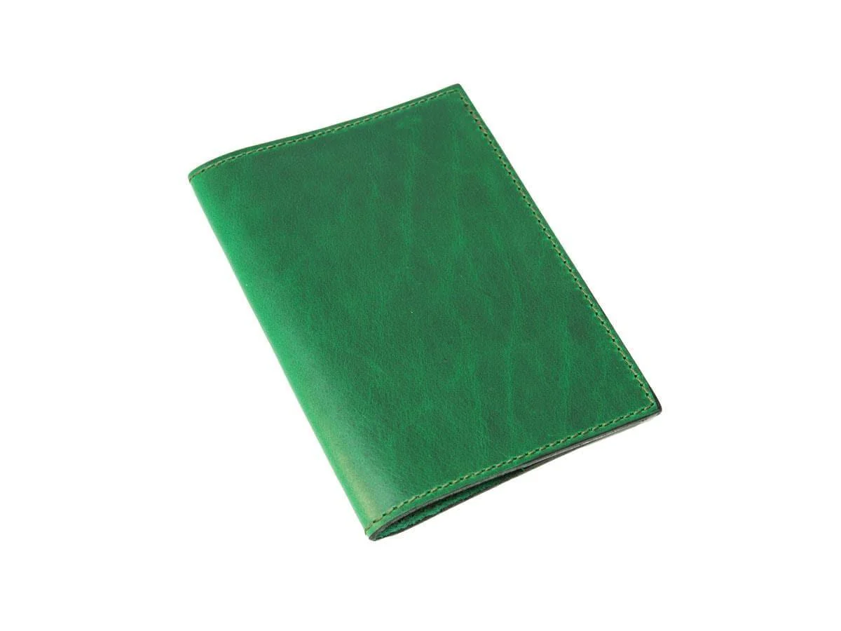 Horween Leather Moleskine Cahier Notebook Cover - Green - Image 3