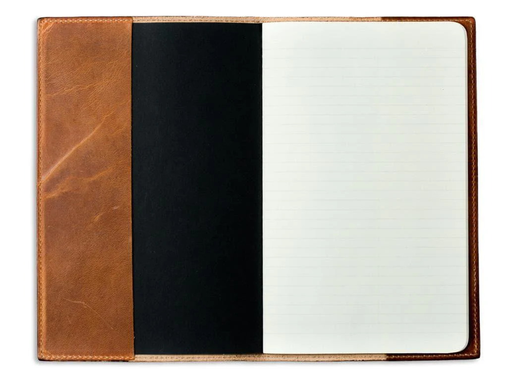 Horween Leather Moleskine Cahier Notebook Cover - Natural - Image 2