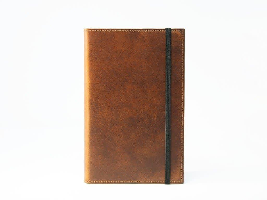 Horween Leather Moleskine Classic Notebook Cover - Chestnut - Image 2