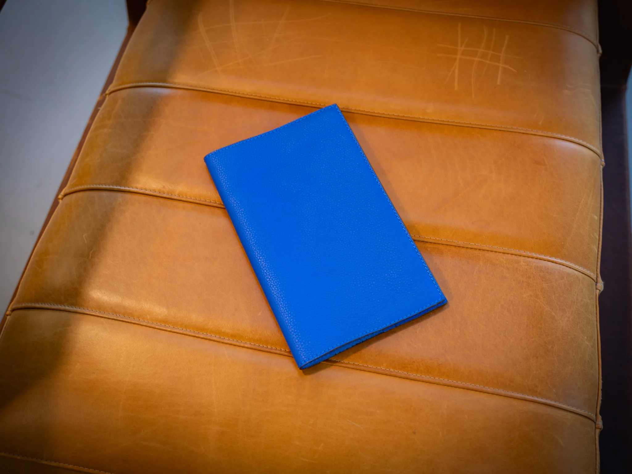 Italian Leather Moleskine Cahier Journal - Ultramarine - Image 5