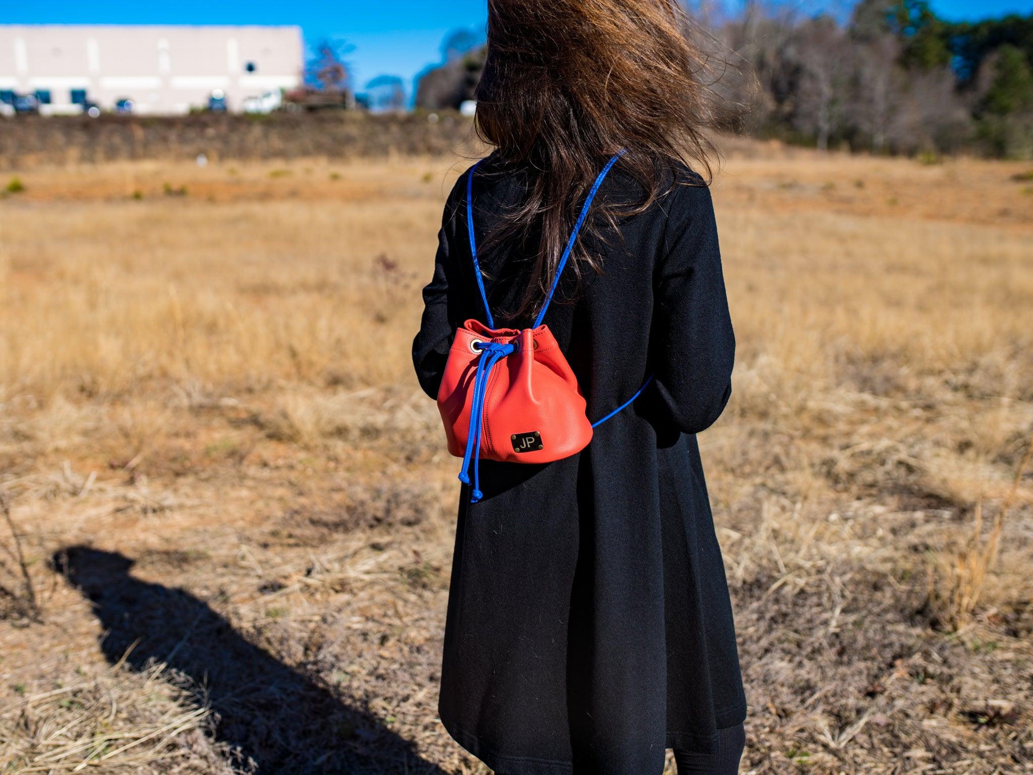 Italian Leather Owl Bag - Red - Image 3