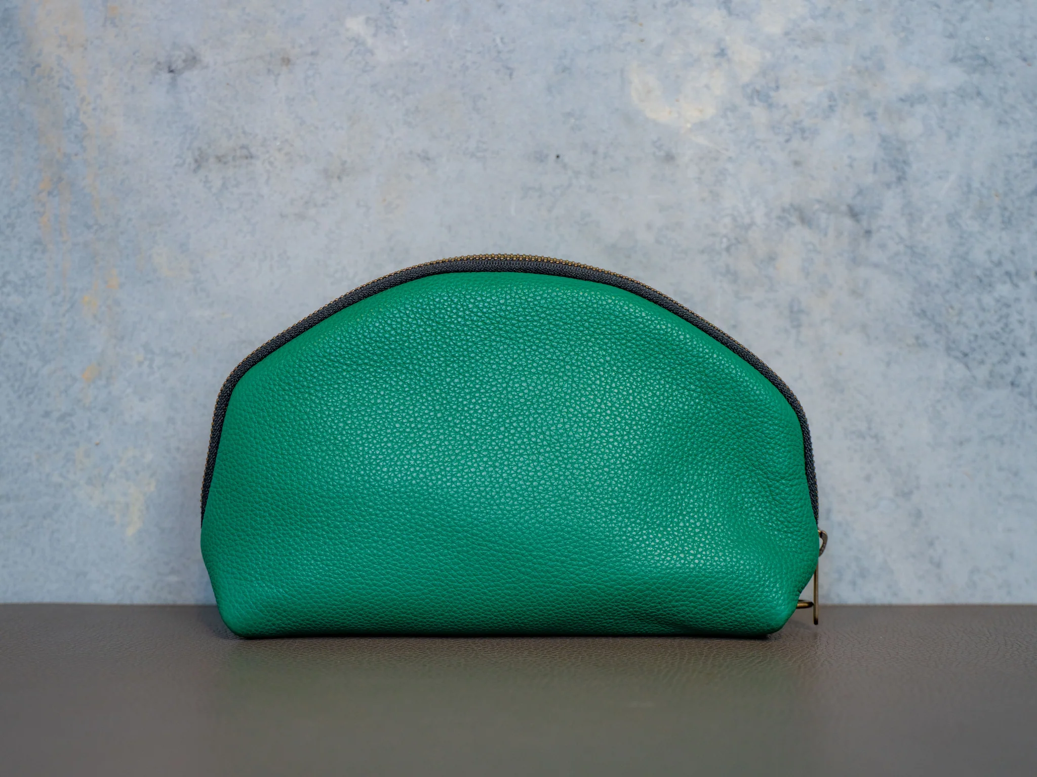 Italian Leather Travel Pouch 2.0 - Green - Image 4