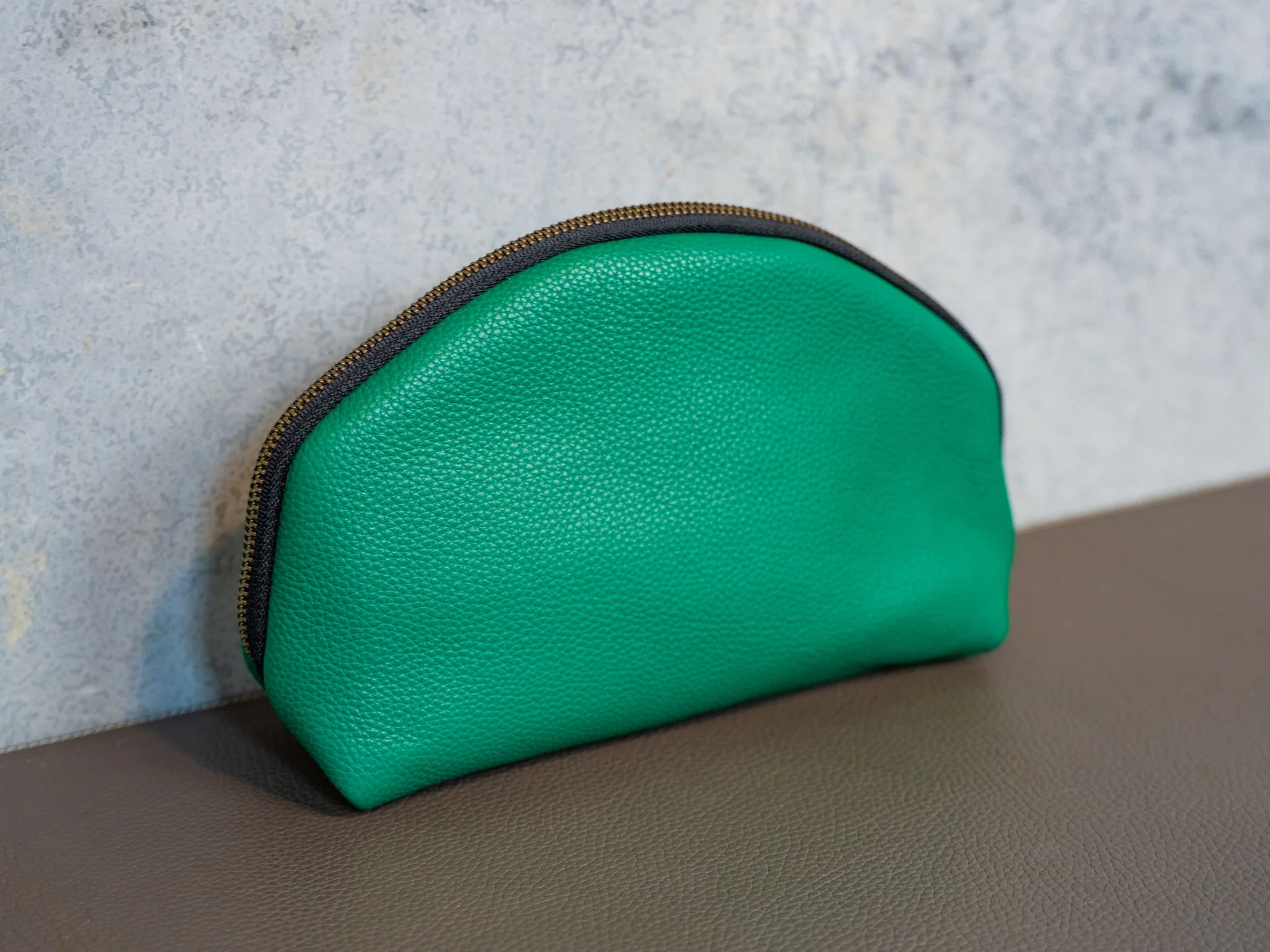 Italian Leather Travel Pouch 2.0 - Green - Image 5