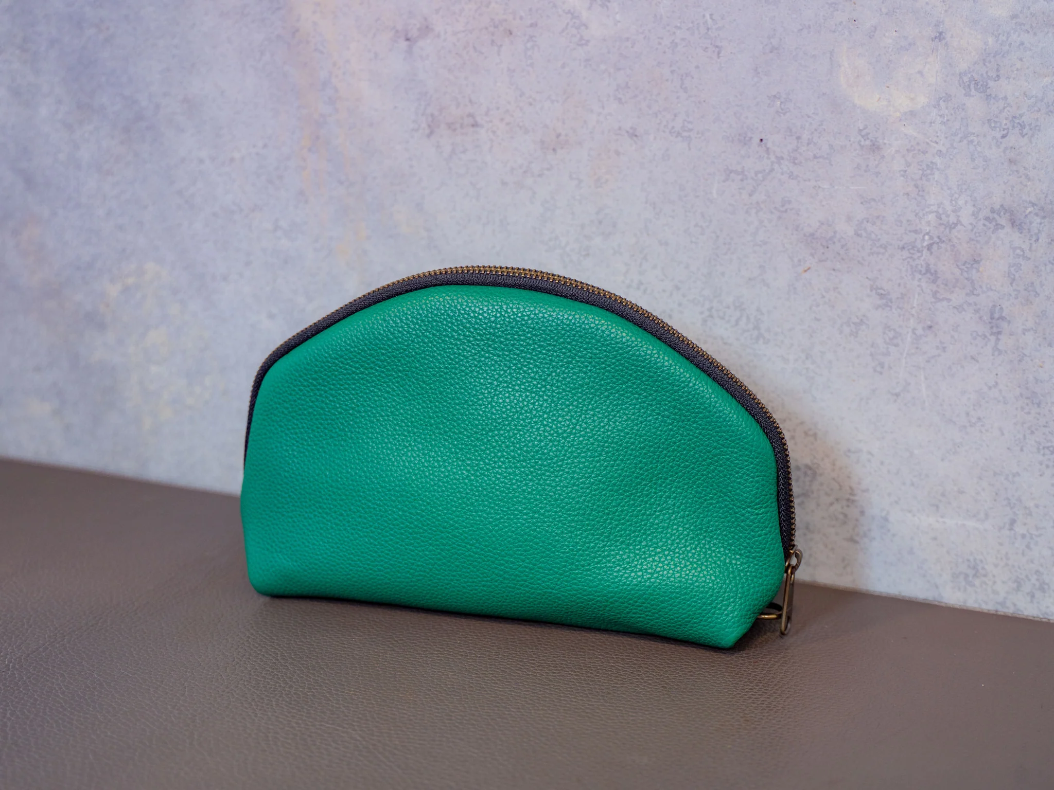 Italian Leather Travel Pouch 2.0 - Green - Image 6