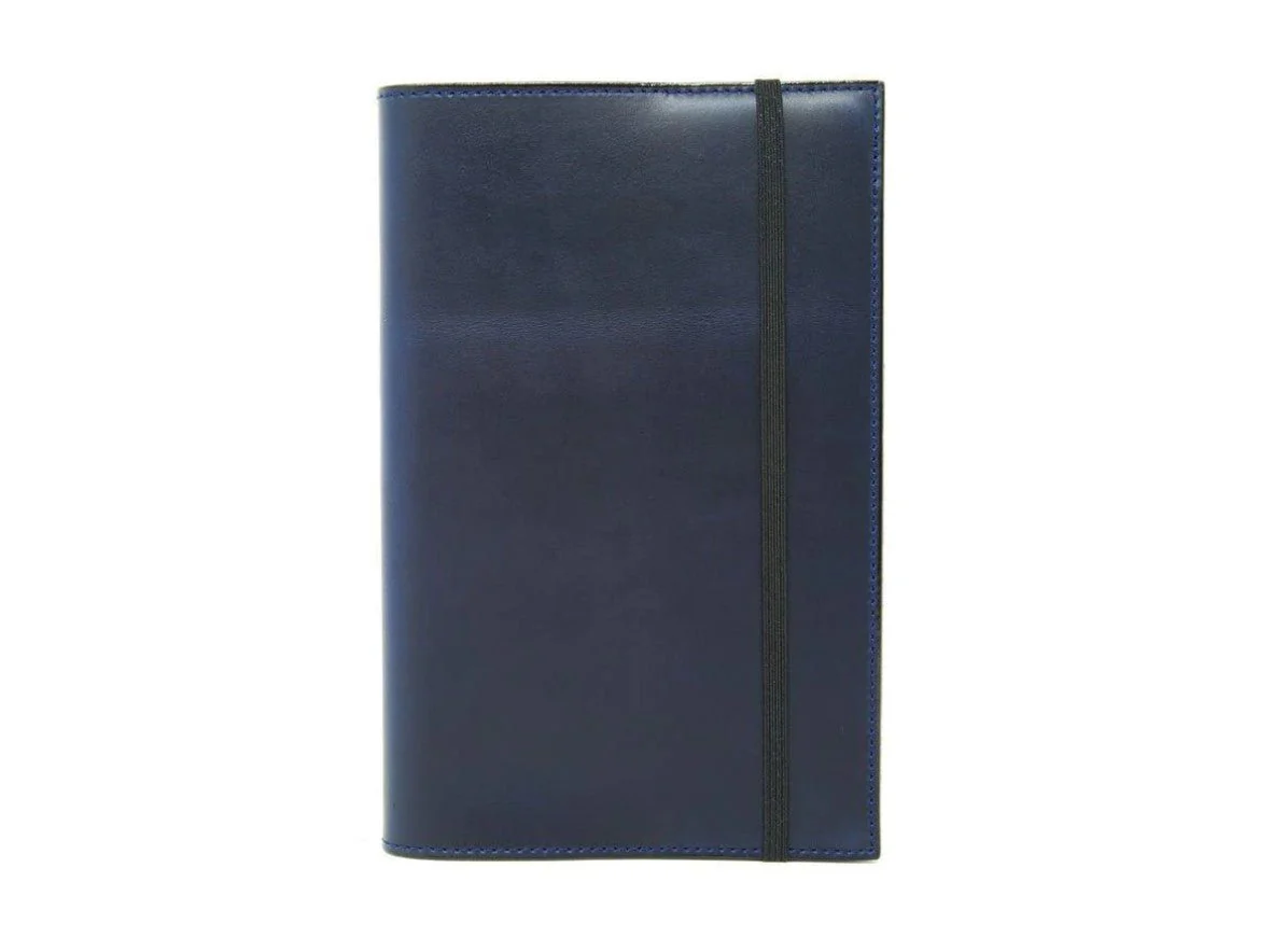 Large Leather Planner Cover - Blue - Image 2