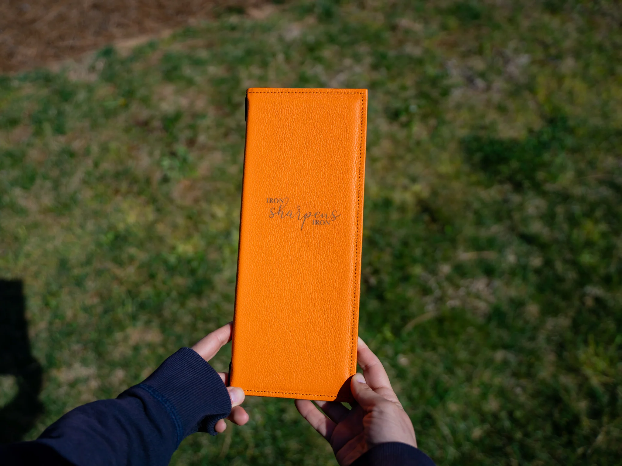 Leather Beverage Menu - Orange - Image 4