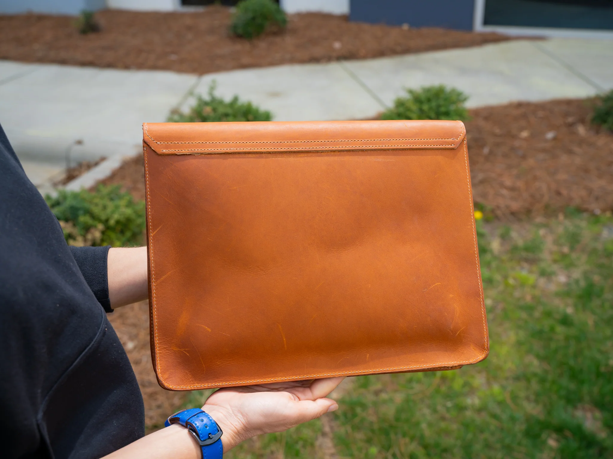 Leather Document Folder - Natural - Image 5