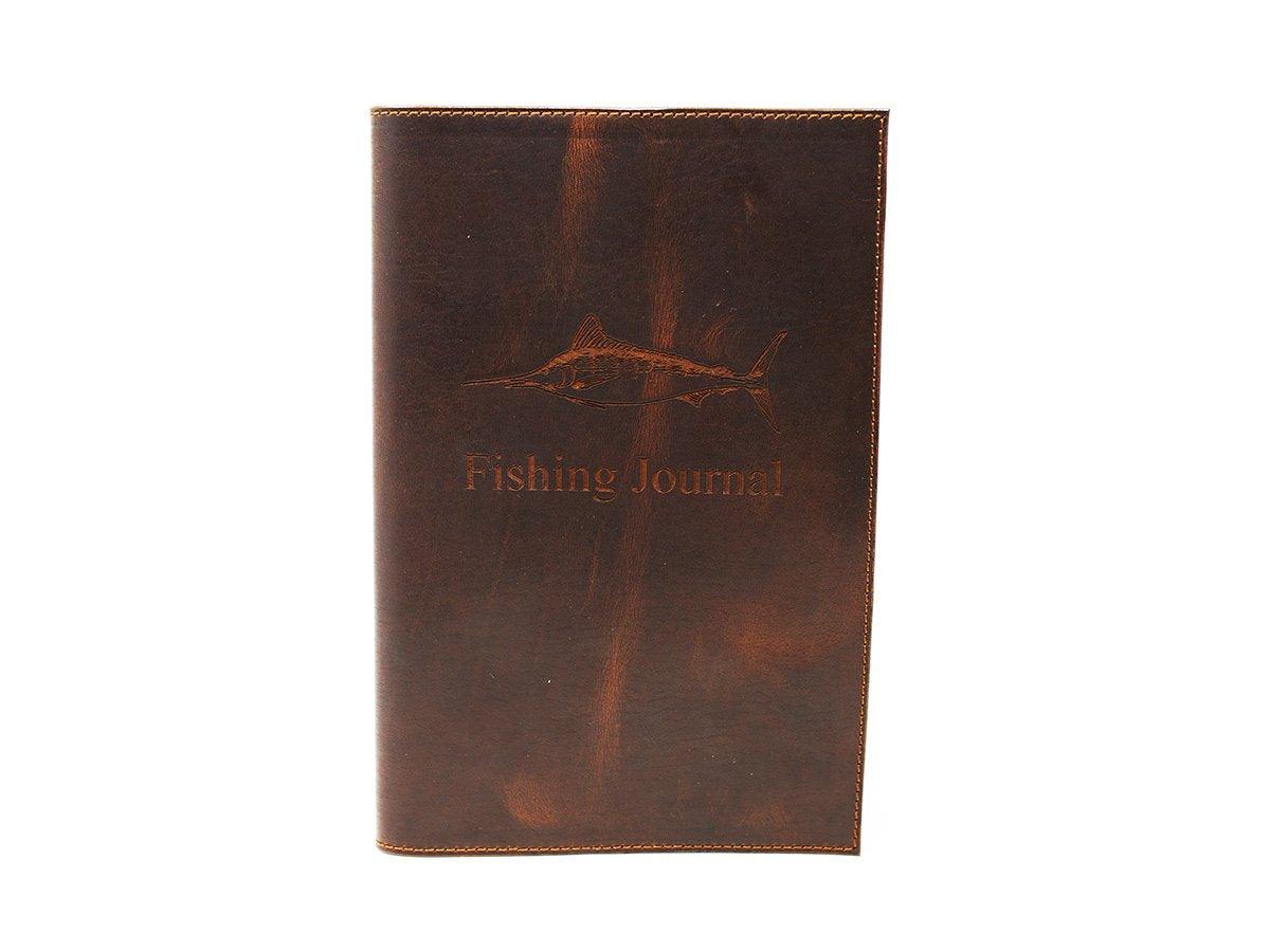 Leather Fishing Log - Chestnut