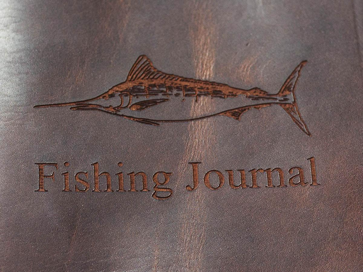 Leather Fishing Log - Chestnut - Image 4