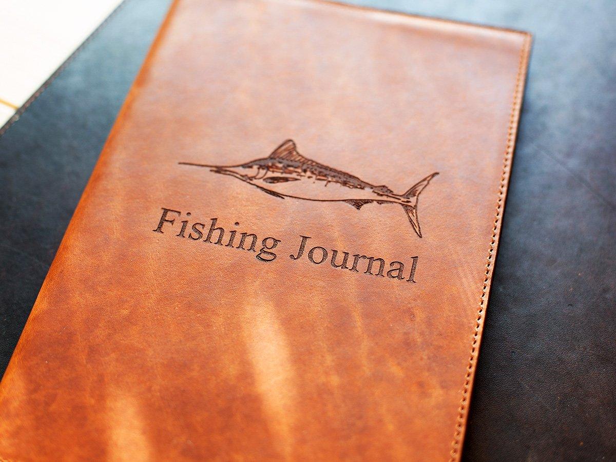 Leather Fishing Log - Natural - Image 3