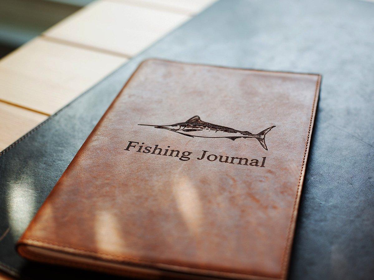 Leather Fishing Log - Natural - Image 4
