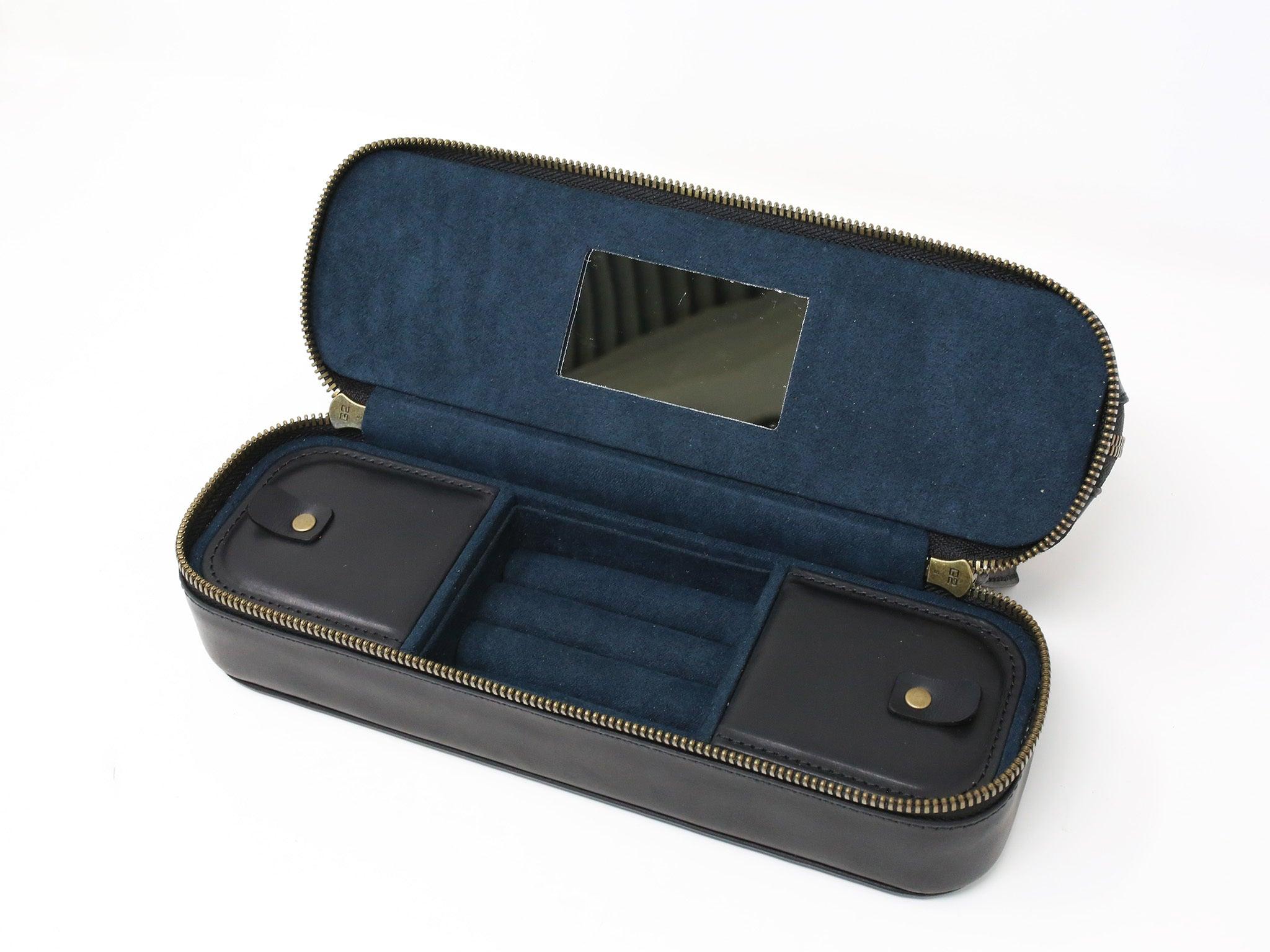 Leather Jewelry Organizer - Black - Image 2
