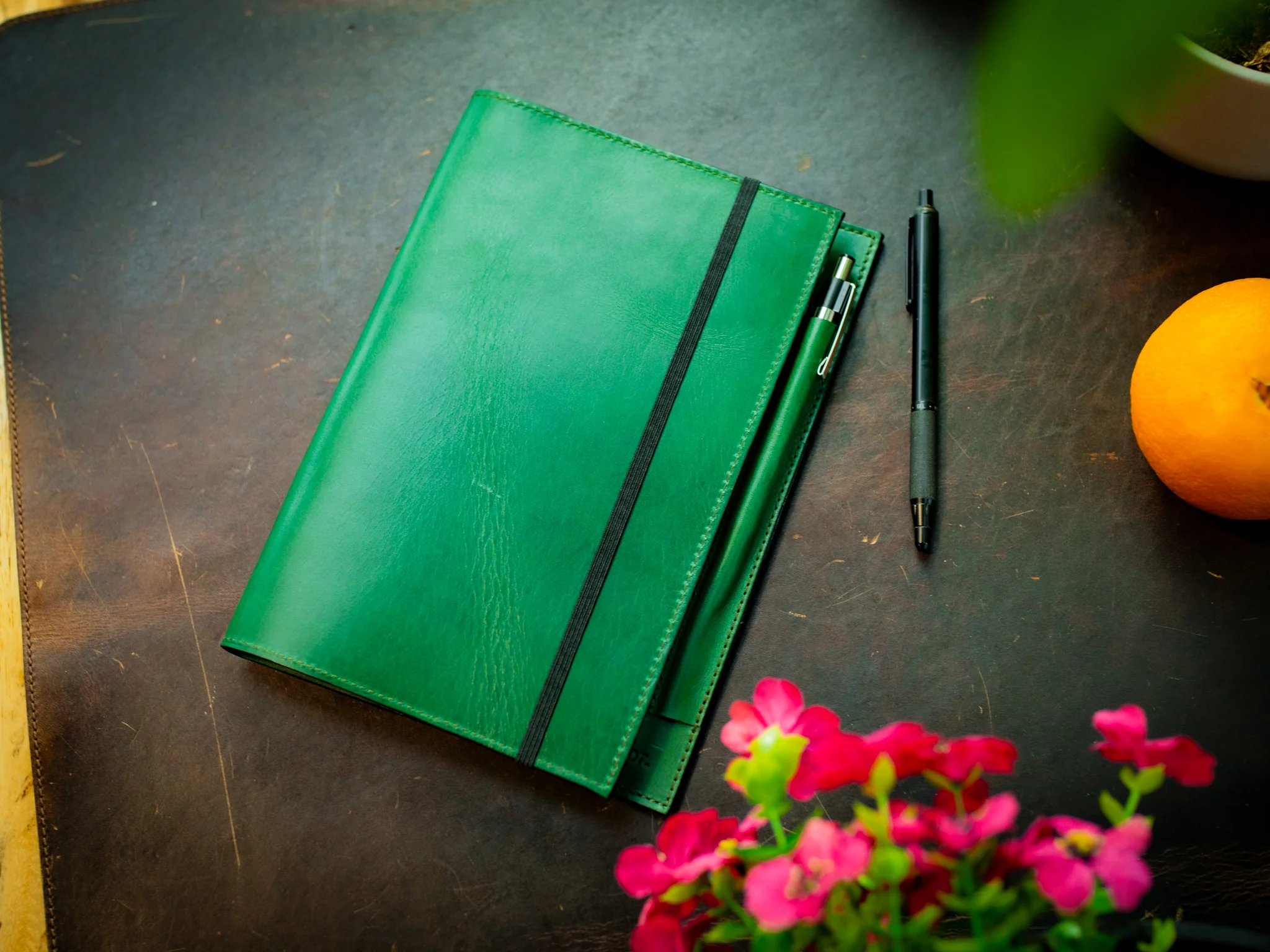 Leather Journal Folio Leuchtturm1917 - Emerald Green - Image 2